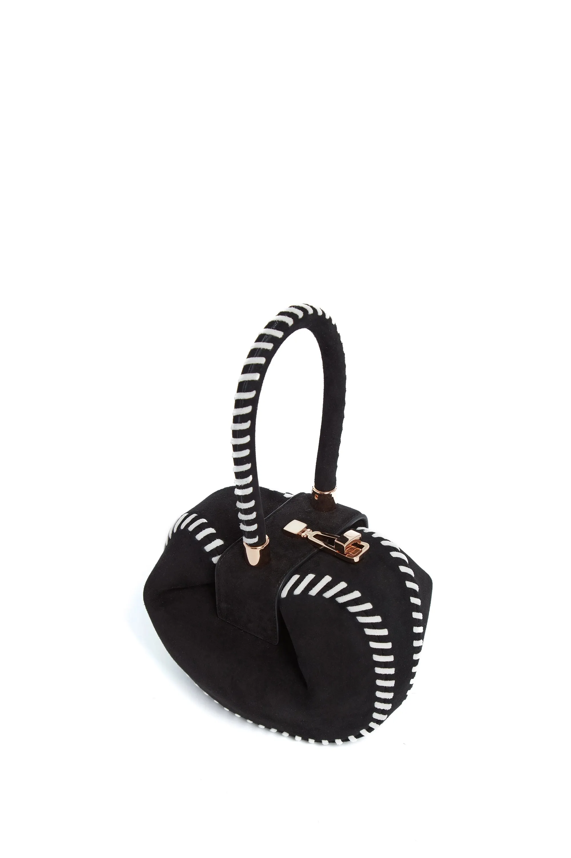 Whipstitch Demi Bag in Black Suede sold by Gabriela Hearst product image thumbnail 3
