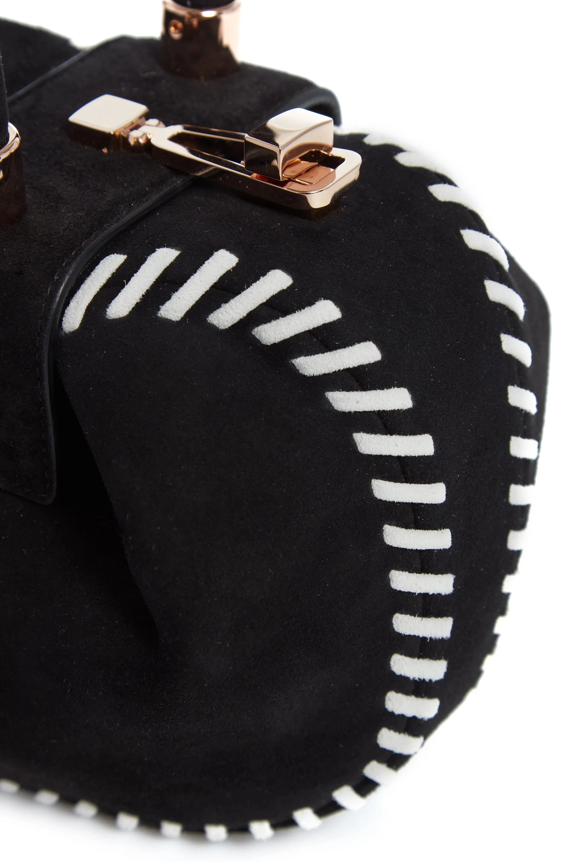 Whipstitch Demi Bag in Black Suede sold by Gabriela Hearst product image thumbnail 5