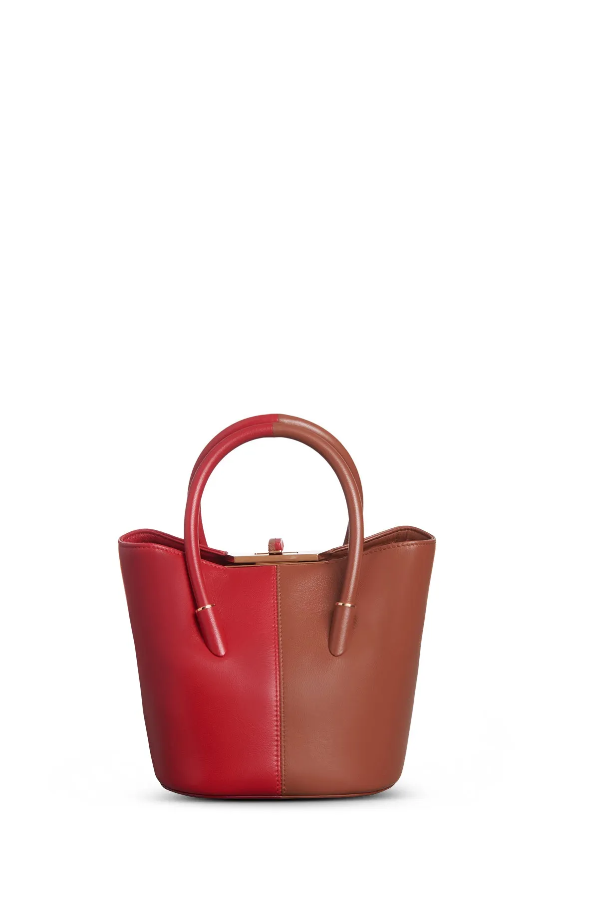 Mini Baez Bag in Cognac & Red Nappa Leather sold by Gabriela Hearst product image thumbnail 3