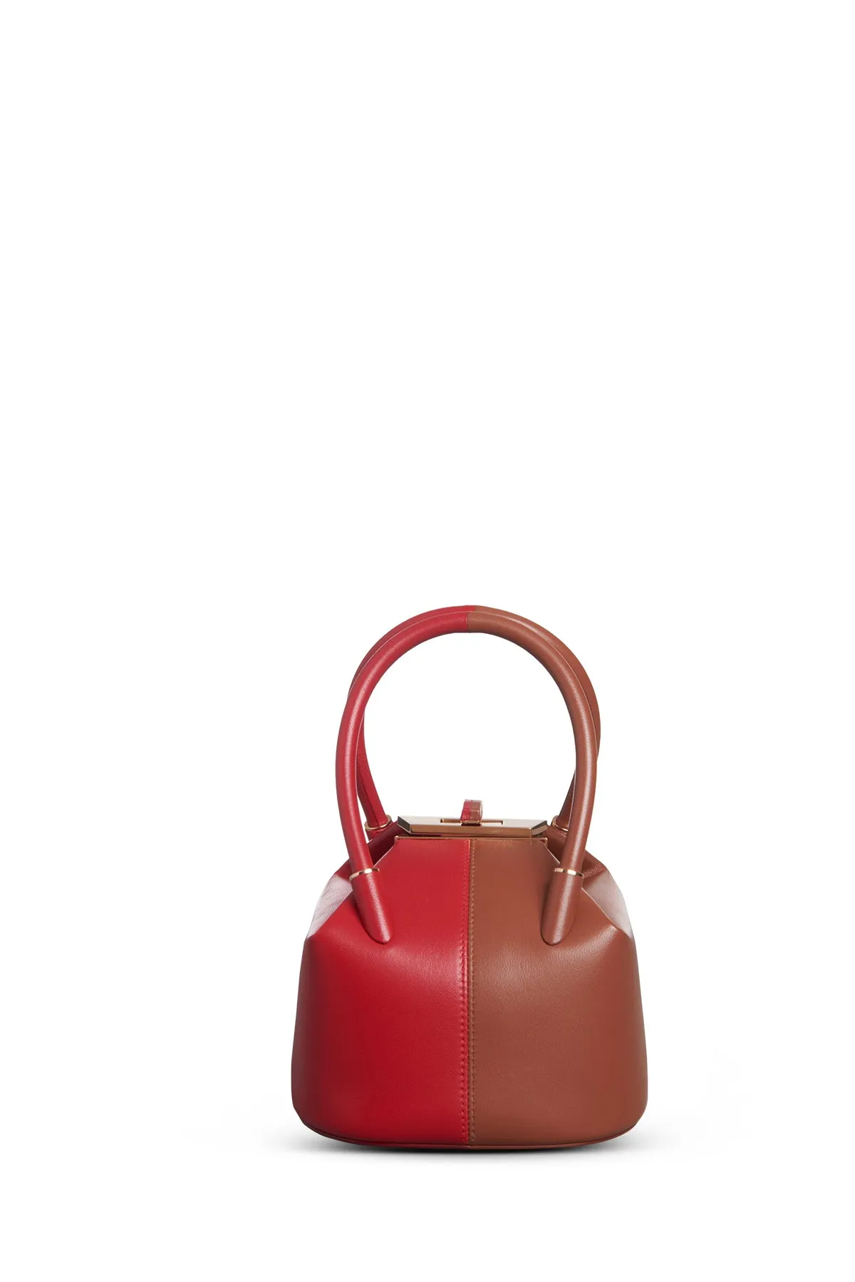 Mini Baez Bag in Cognac & Red Nappa Leather sold by Gabriela Hearst product image thumbnail 4