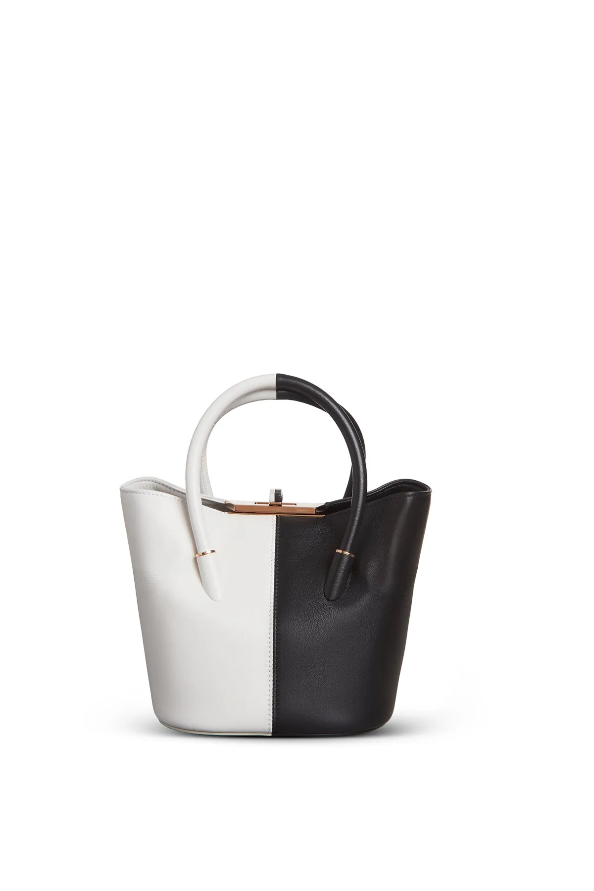 Mini Baez Bag in Black & Ivory Nappa Leather sold by Gabriela Hearst product image thumbnail 4