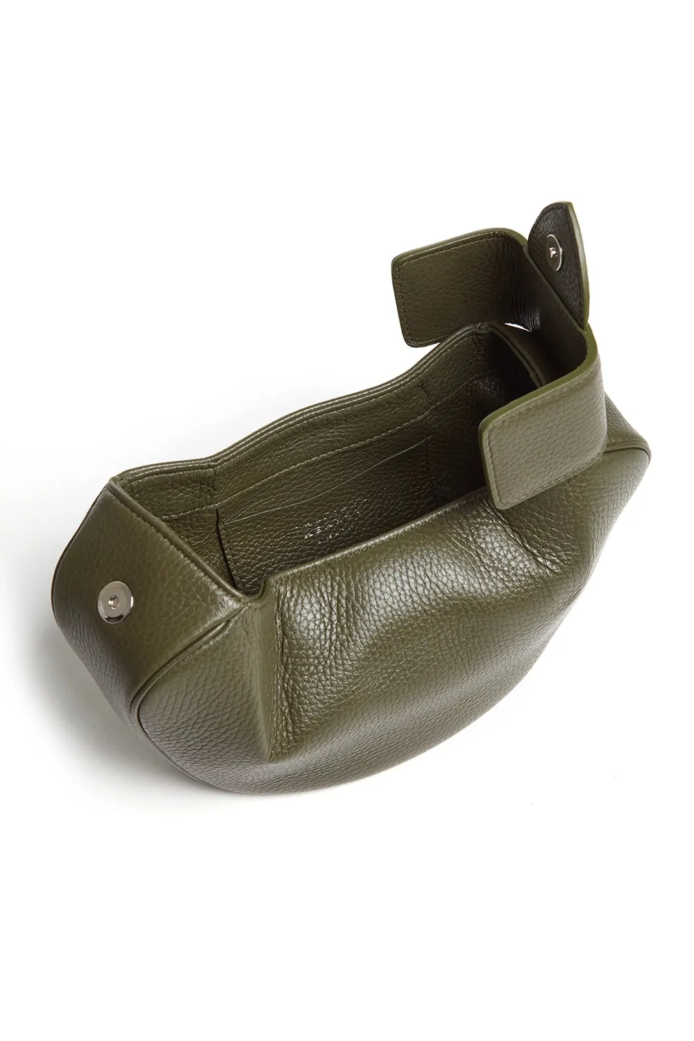 Soft Demi Clutch in Olive Textured Leather sold by Gabriela Hearst product image thumbnail 4