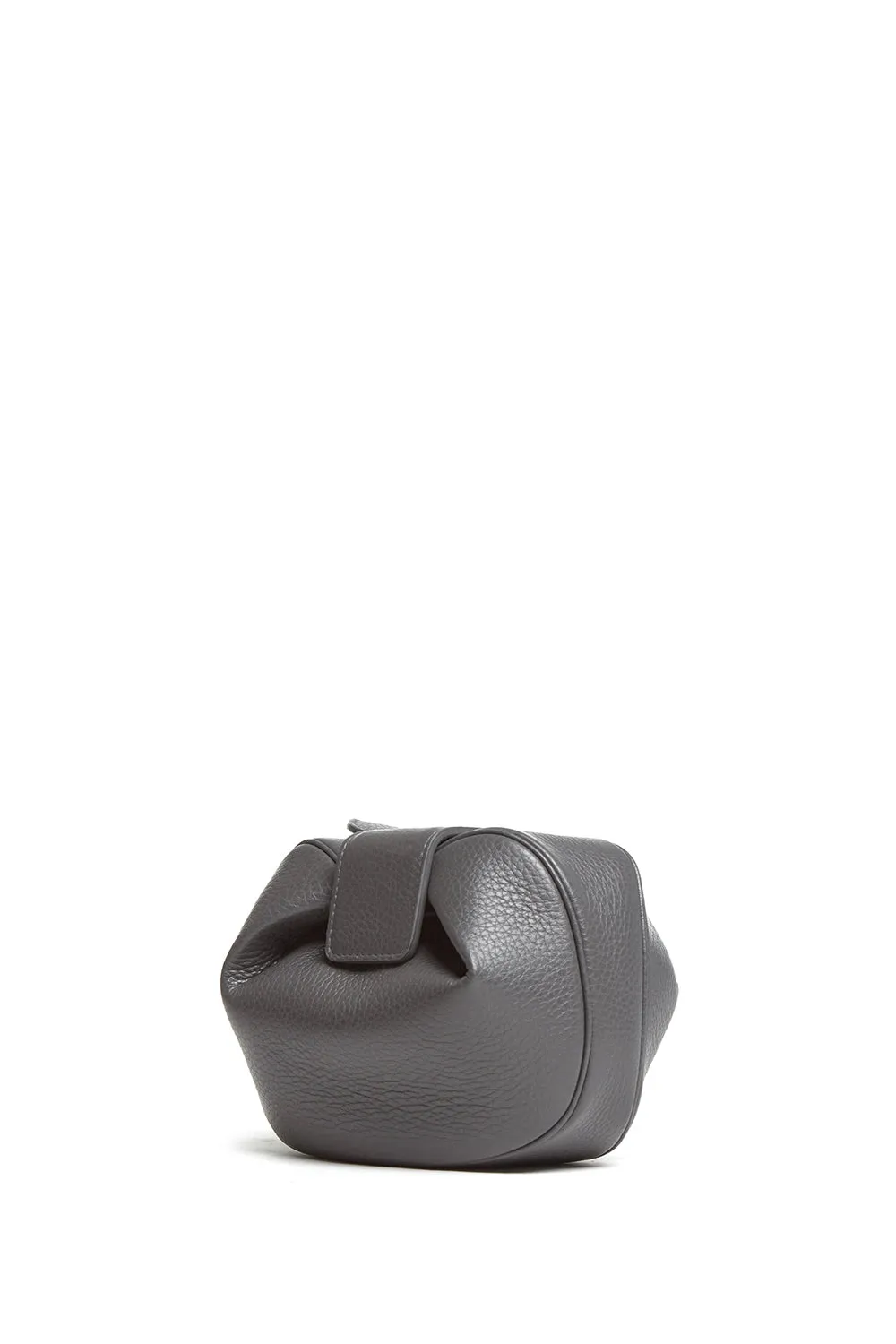 Soft Demi Clutch in Charcoal Textured Leather sold by Gabriela Hearst