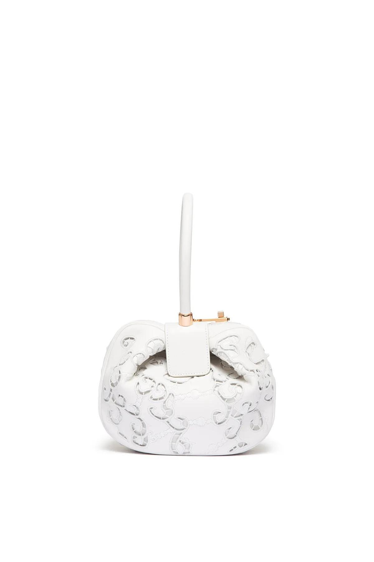 Nina Bag in Ivory Nappa Leather with Lace sold by Gabriela Hearst product image thumbnail 2