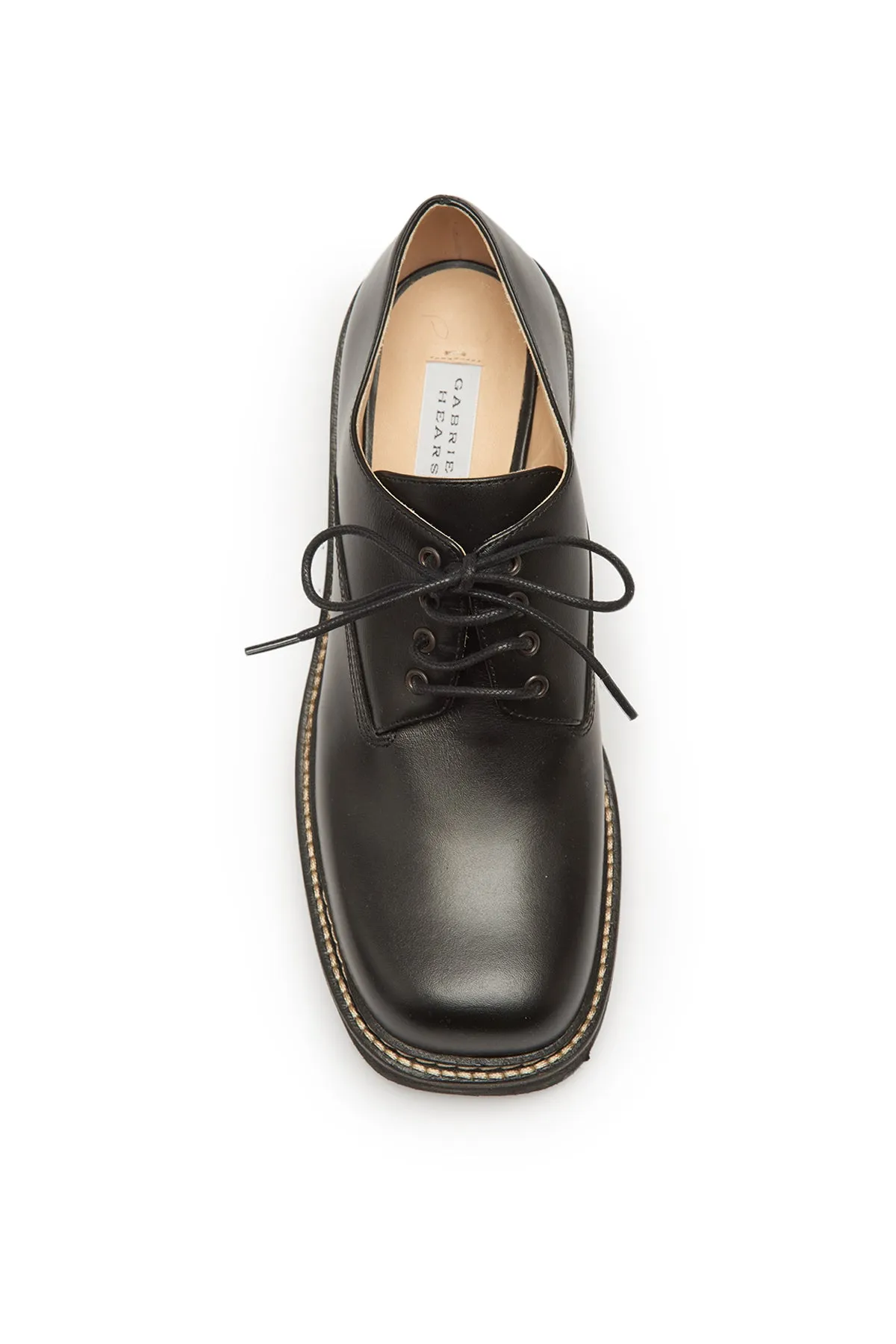 Tera Brogue in Black Leather sold by Gabriela Hearst product image thumbnail 4