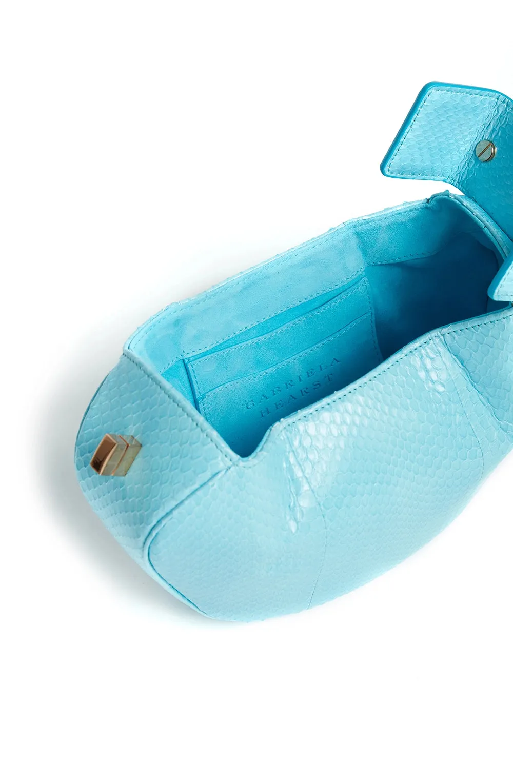 Demi Bag in Pale Blue Snakeskin sold by Gabriela Hearst product image thumbnail 4