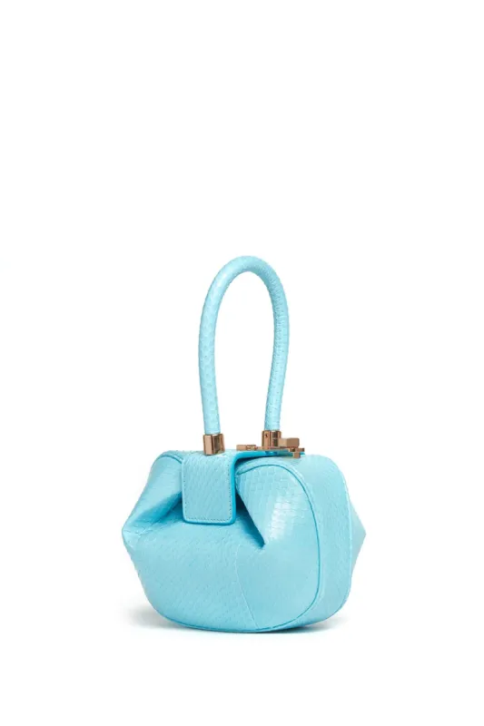 Demi Bag in Pale Blue Snakeskin sold by Gabriela Hearst