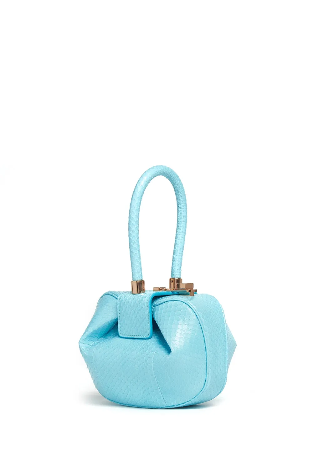 Demi Bag in Pale Blue Snakeskin sold by Gabriela Hearst