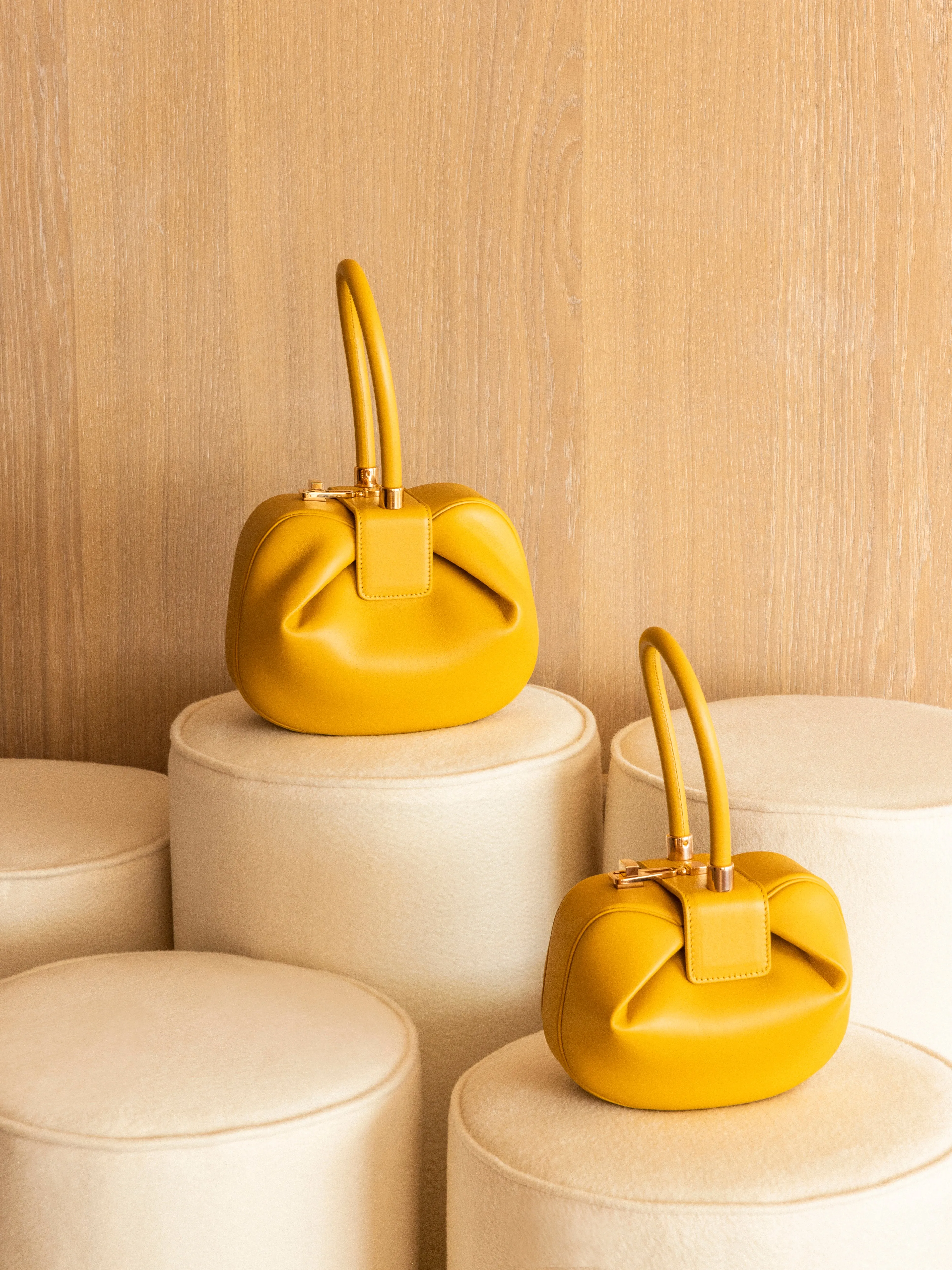 Nina Bag in Golden Birch Nappa Leather sold by Gabriela Hearst product image thumbnail 5