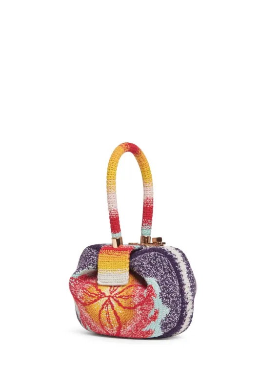 Demi Bag in Blue, Red & Orange Crochet sold by Gabriela Hearst