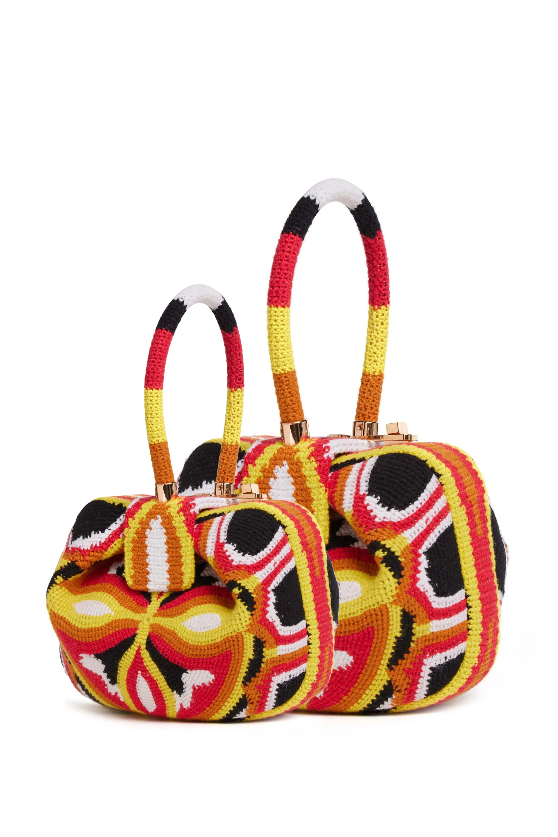 Demi Bag in Red, Yellow & Black Crochet sold by Gabriela Hearst product image thumbnail 5