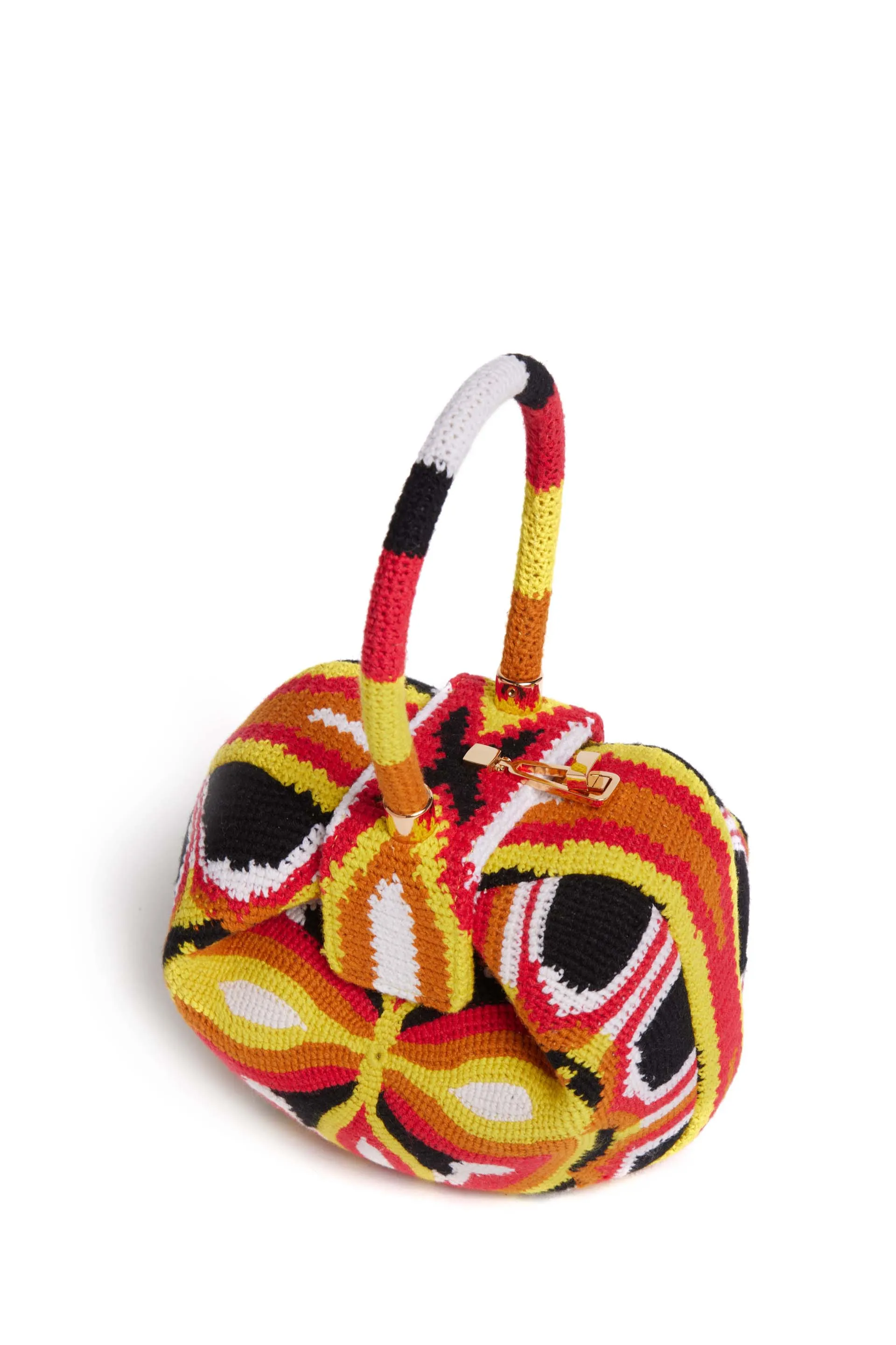 Demi Bag in Red, Yellow & Black Crochet sold by Gabriela Hearst product image thumbnail 3