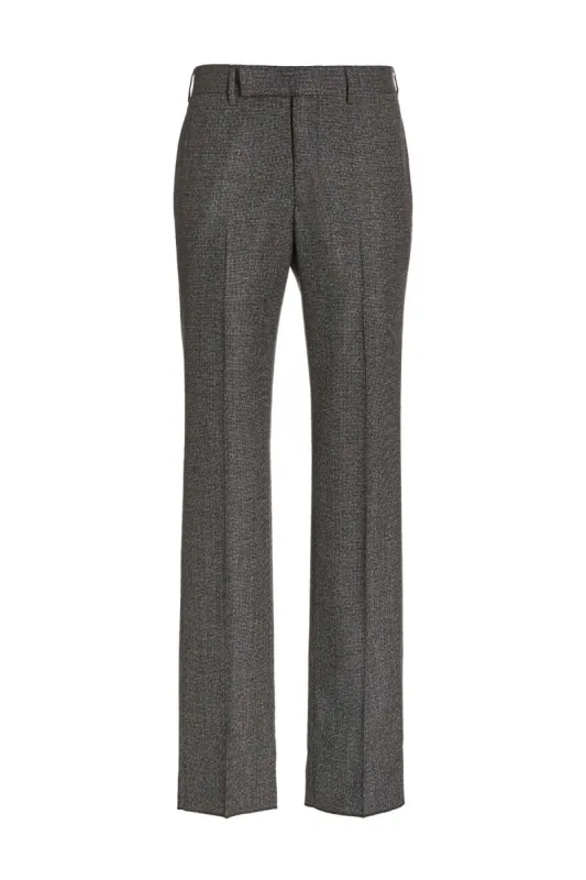 Ernest Pant in Grey& Black Multi Wool sold by Gabriela Hearst