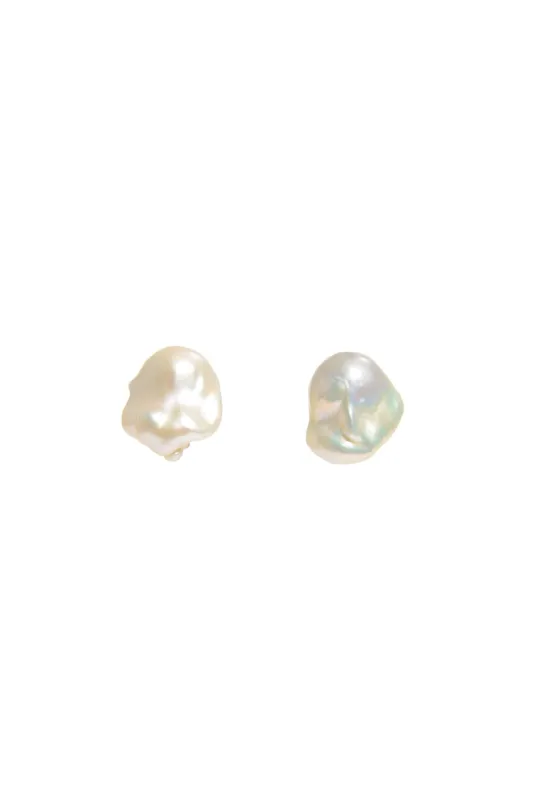 Earrings in Baroque Freshwater Pearl & 18K Yellow Gold sold by Gabriela Hearst