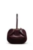 Nina Bag in Bordeaux Nappa Leather with Crocodile Leather Handle sold by Gabriela Hearst