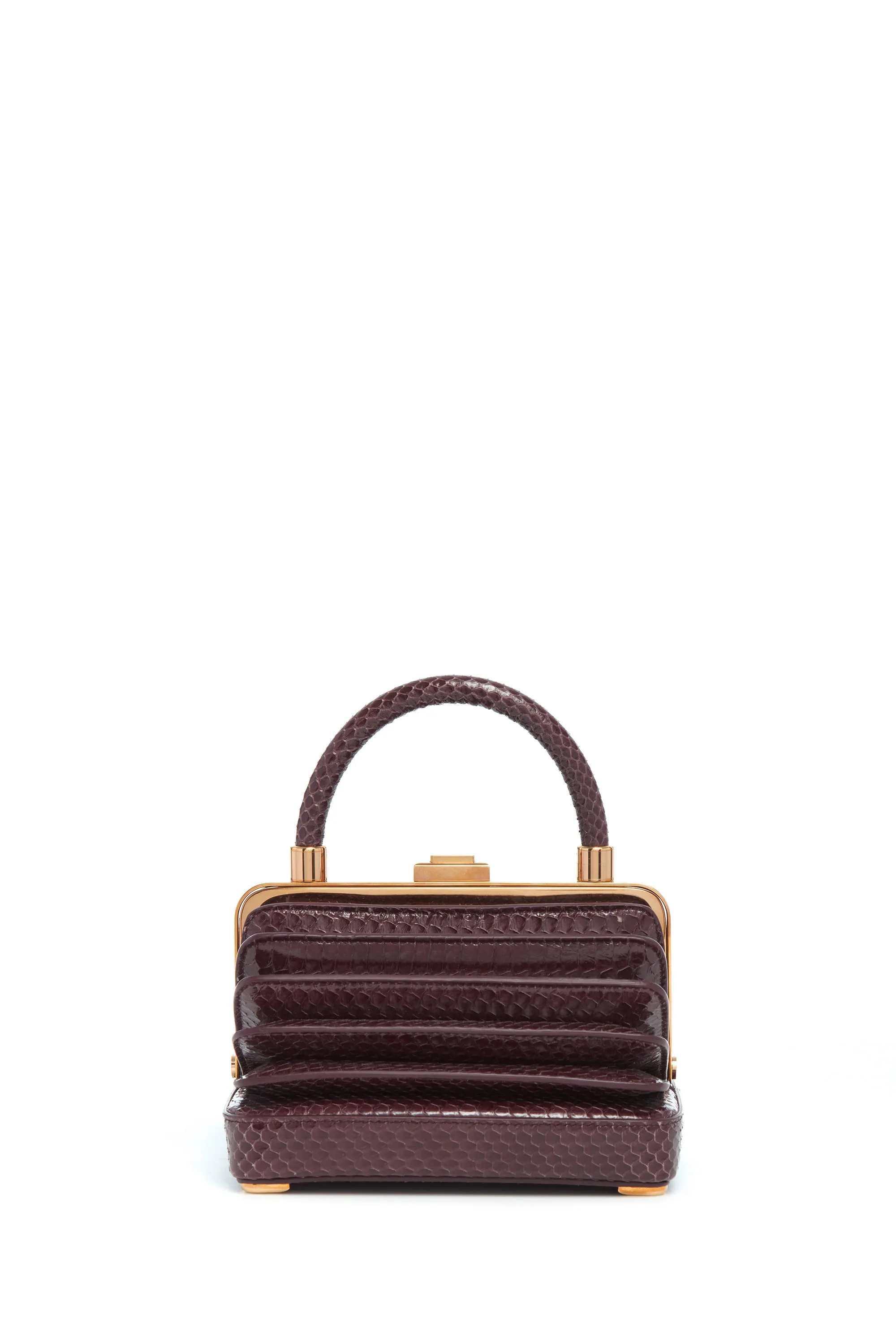 Small Diana Bag in Bordeaux Snakeskin sold by Gabriela Hearst product image thumbnail 2