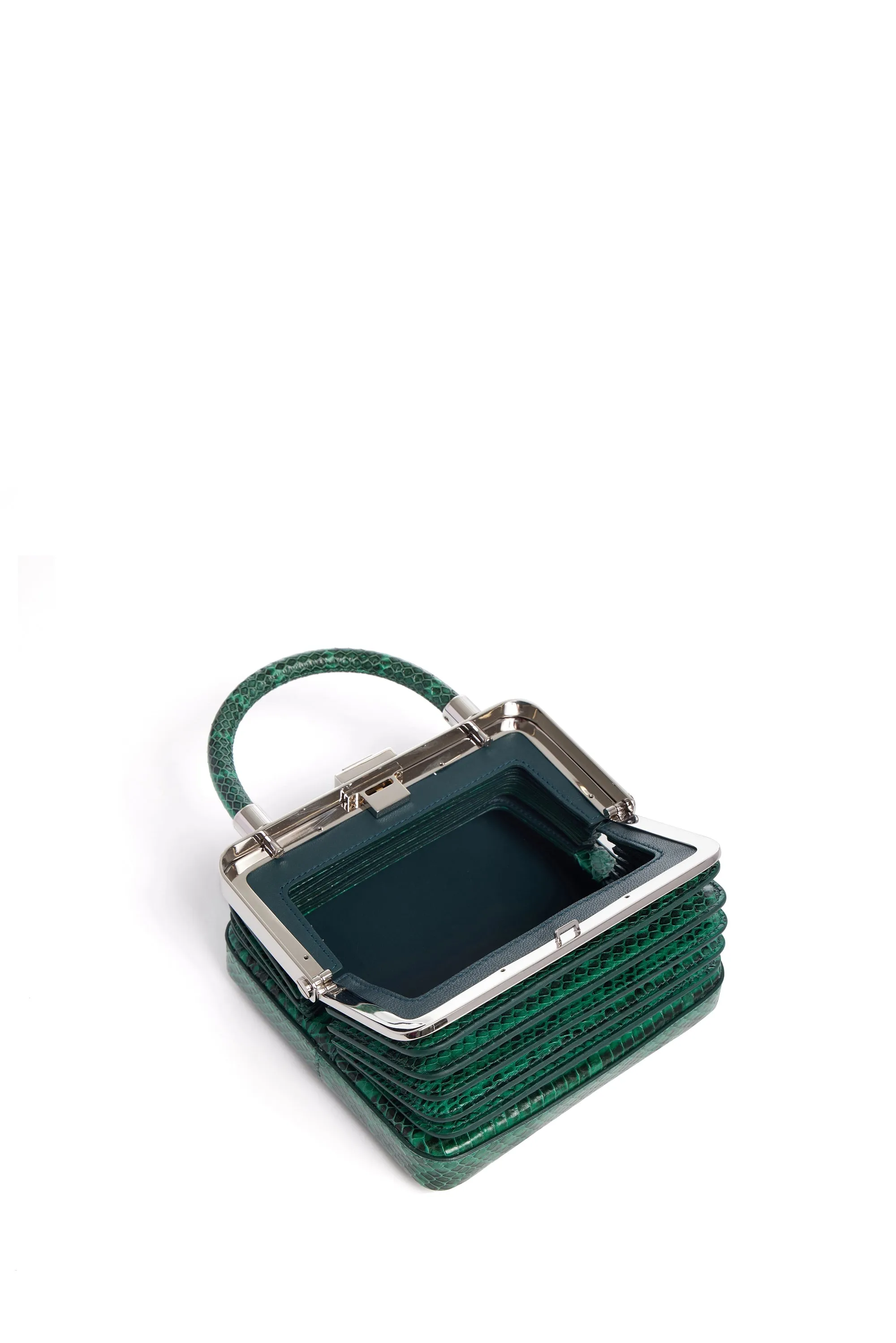 Small Diana Bag in Green Snakeskin sold by Gabriela Hearst product image thumbnail 4