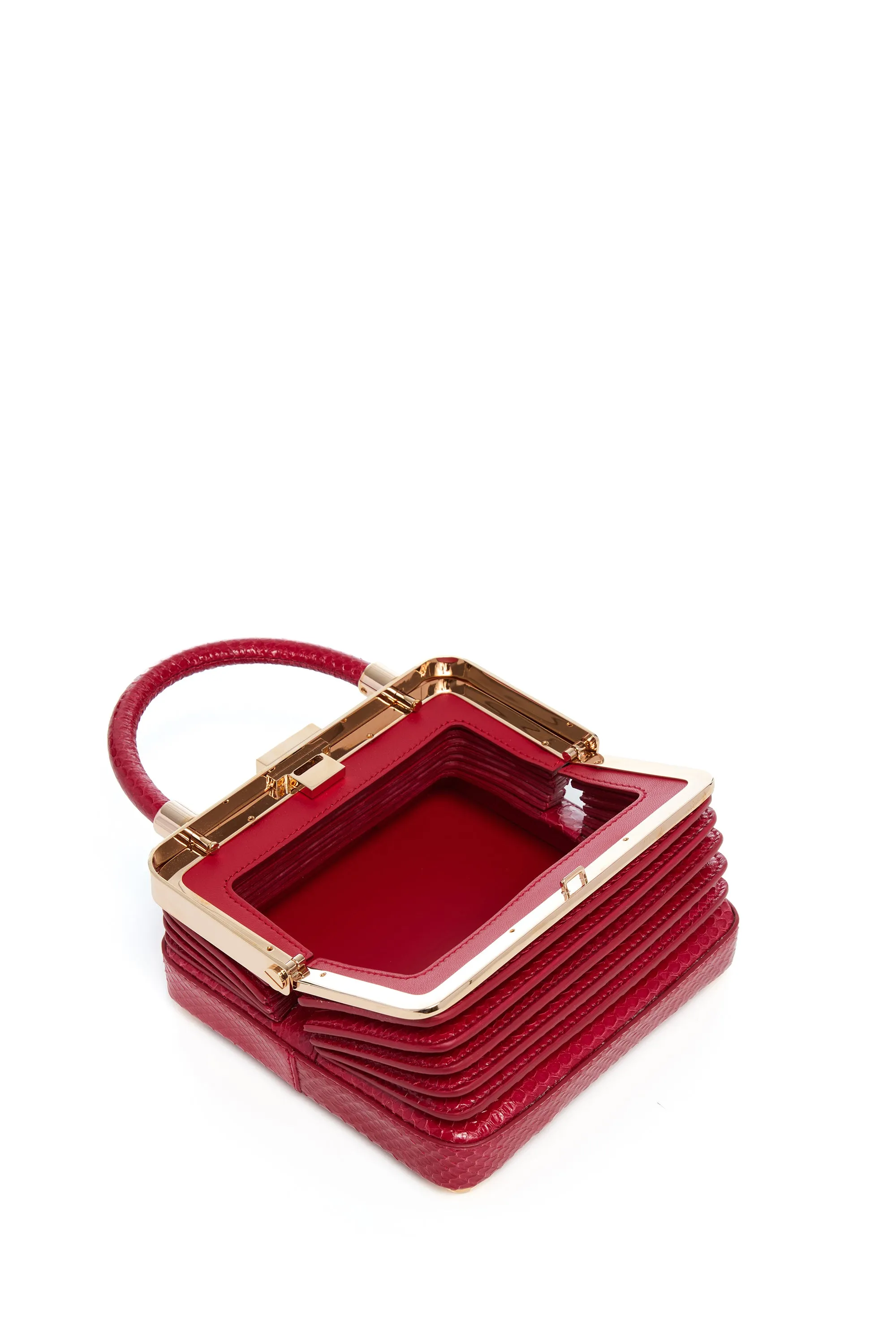Small Diana Bag in Red Snakeskin sold by Gabriela Hearst product image thumbnail 4