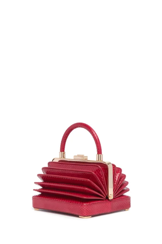 Small Diana Bag in Red Snakeskin sold by Gabriela Hearst