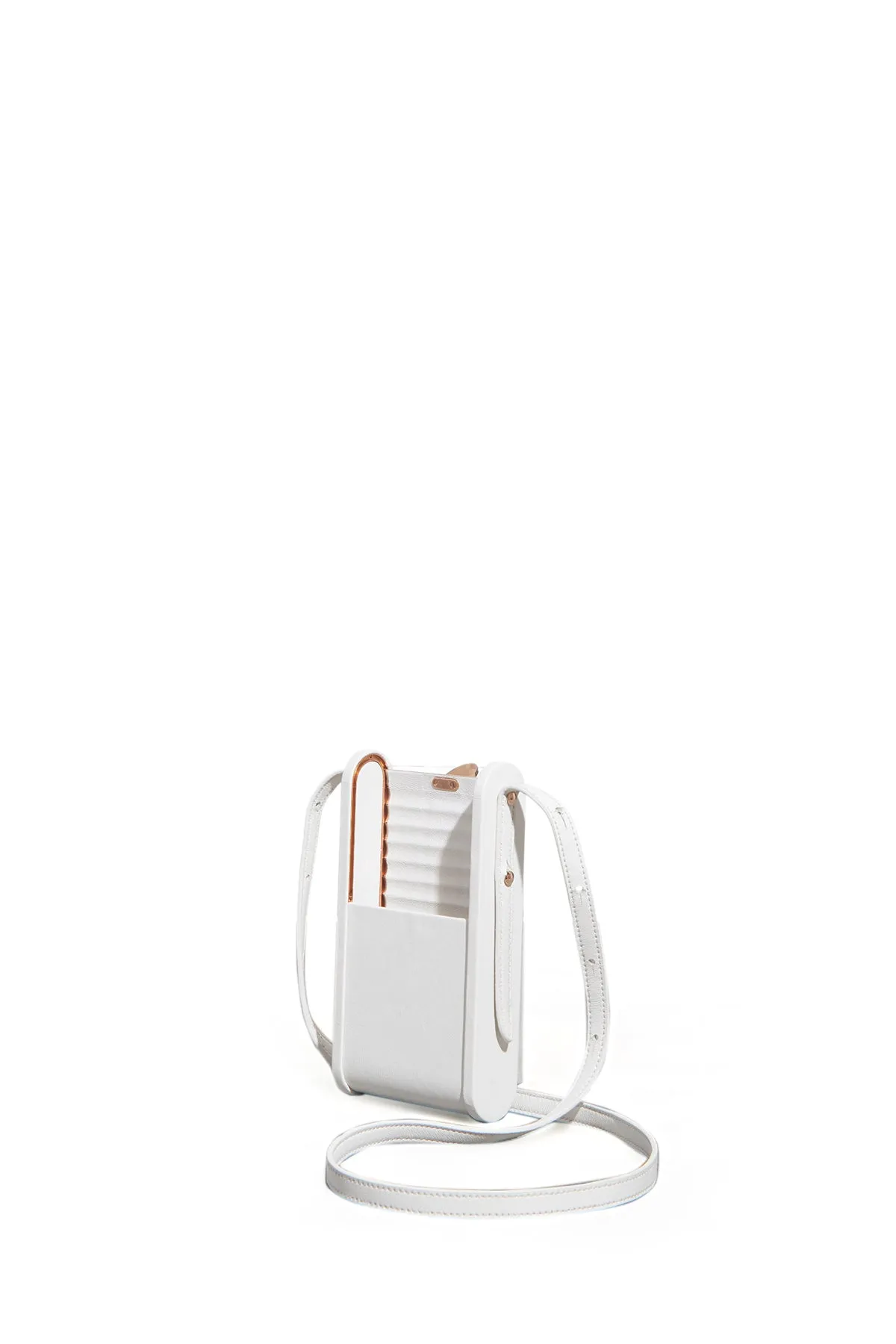Mabel Crossbody Phone Case in Ivory Nappa Leather sold by Gabriela Hearst product image thumbnail 3