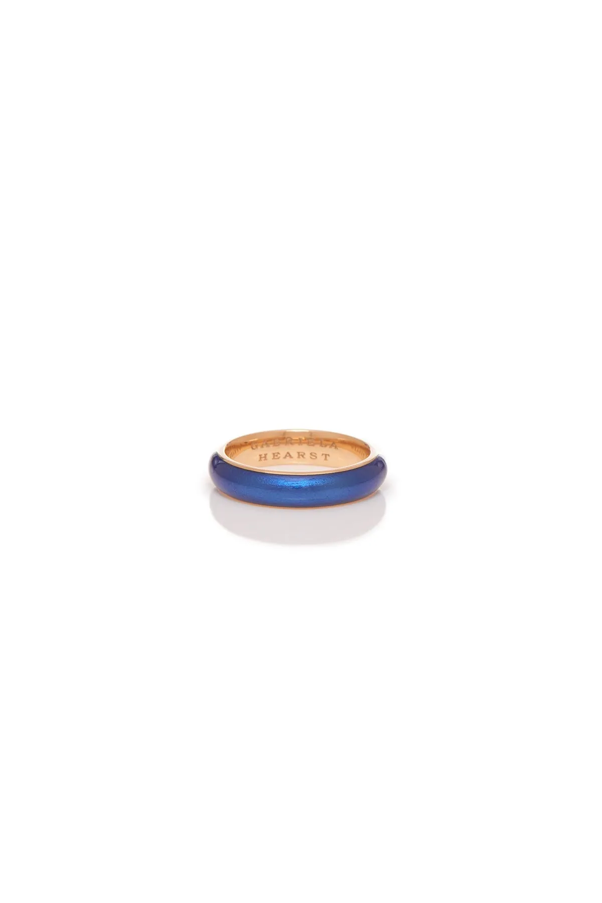 Ring in 18K Rose Gold & Vitreous Blue Enamel sold by Gabriela Hearst
