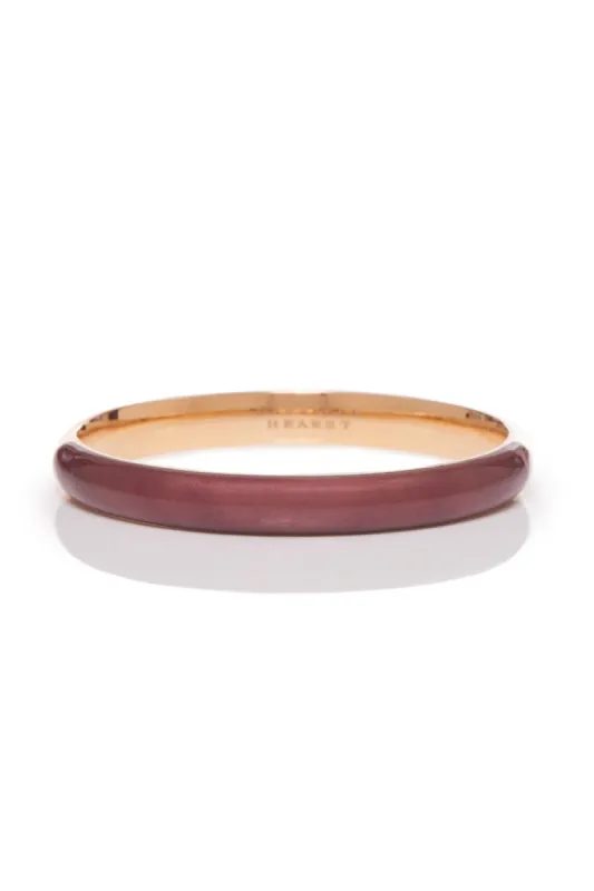 Bangle in 18K Rose Gold & Vitreous Brown Enamel sold by Gabriela Hearst