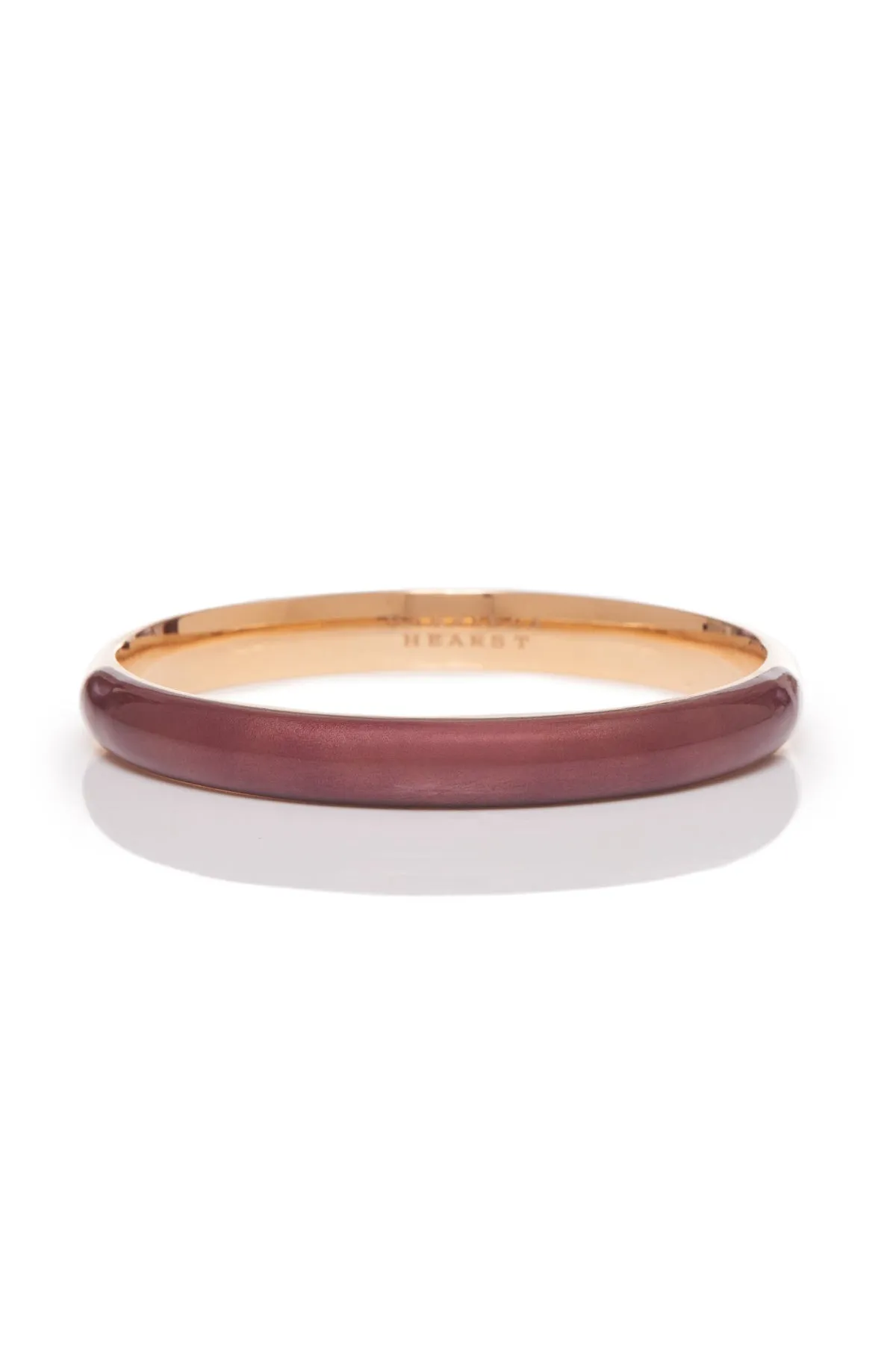 Bangle in 18K Rose Gold & Vitreous Brown Enamel sold by Gabriela Hearst