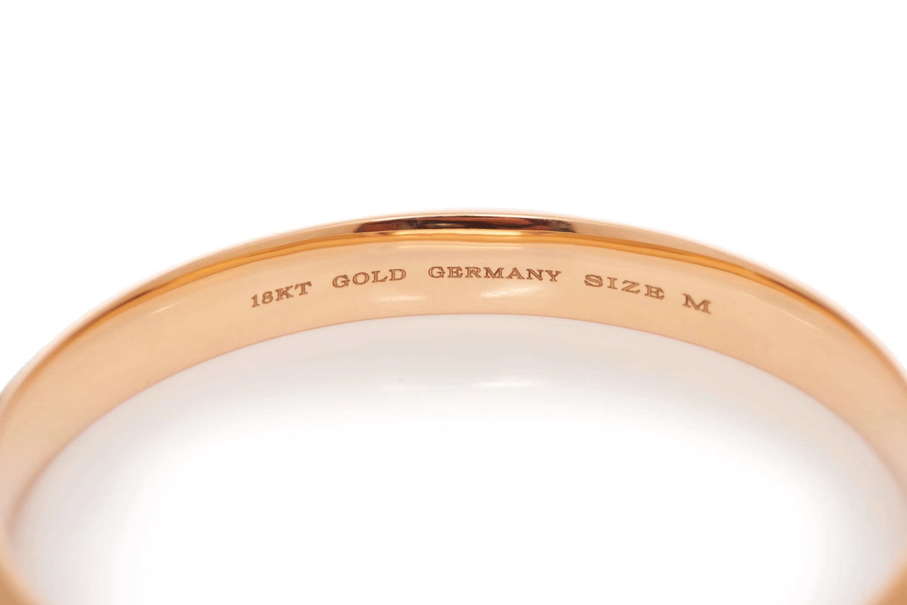 Bangle in 18K Rose Gold & Vitreous Green Enamel sold by Gabriela Hearst product image thumbnail 3