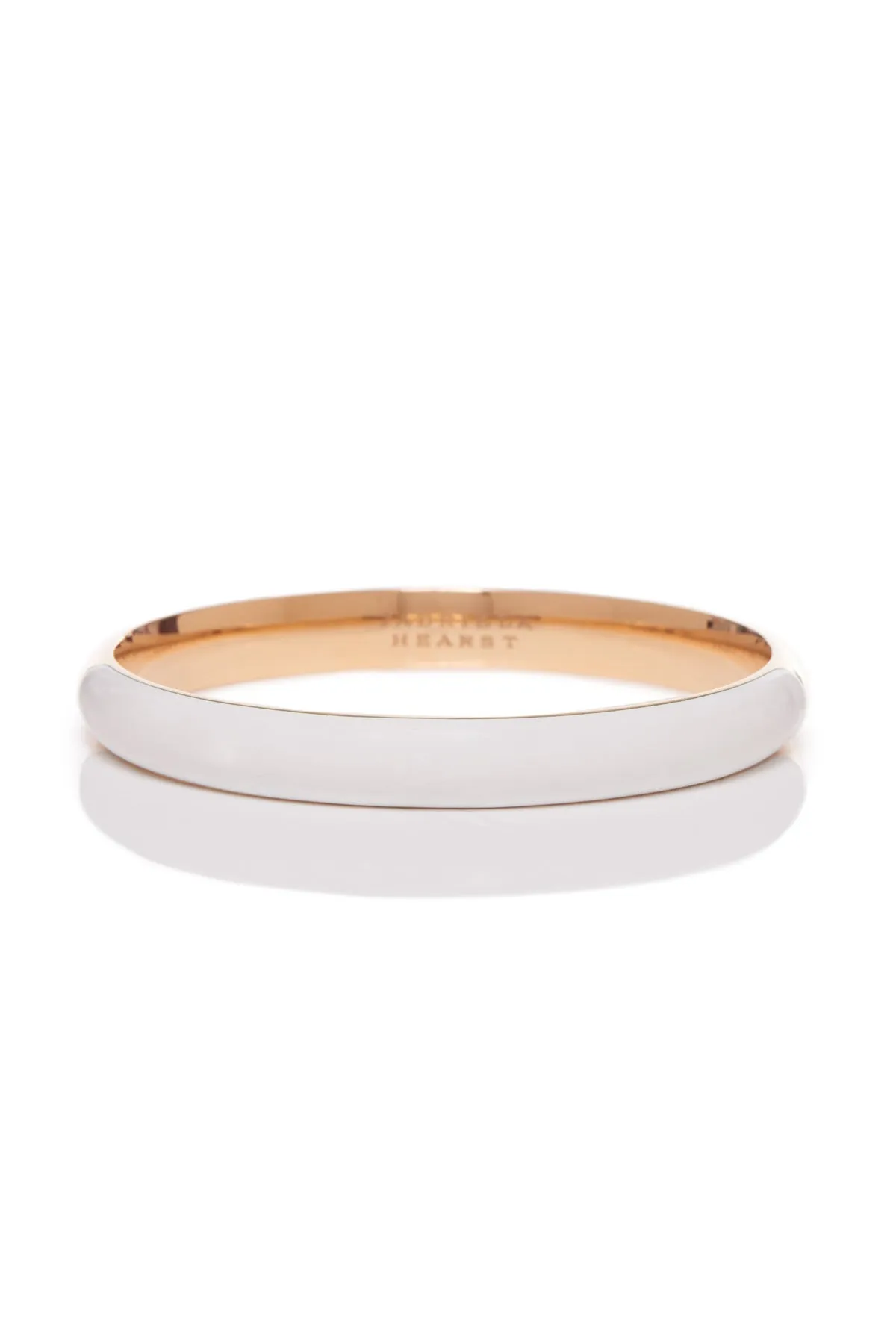 Bangle in 18K Rose Gold & Vitreous Ivory Enamel sold by Gabriela Hearst