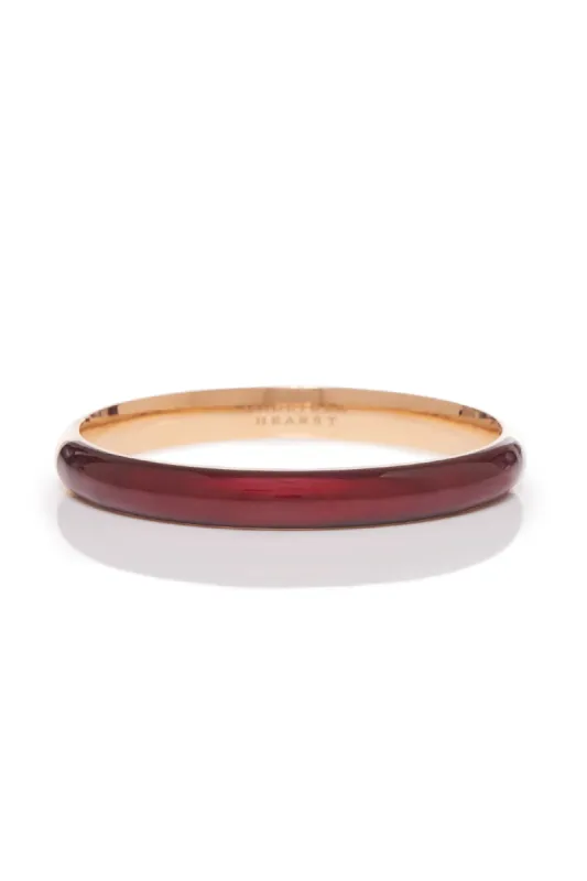 Bangle in 18K Rose Gold & Vitreous Red Enamel sold by Gabriela Hearst