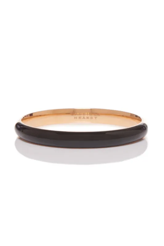 Bangle in 18K Rose Gold & Vitreous Black Enamel sold by Gabriela Hearst