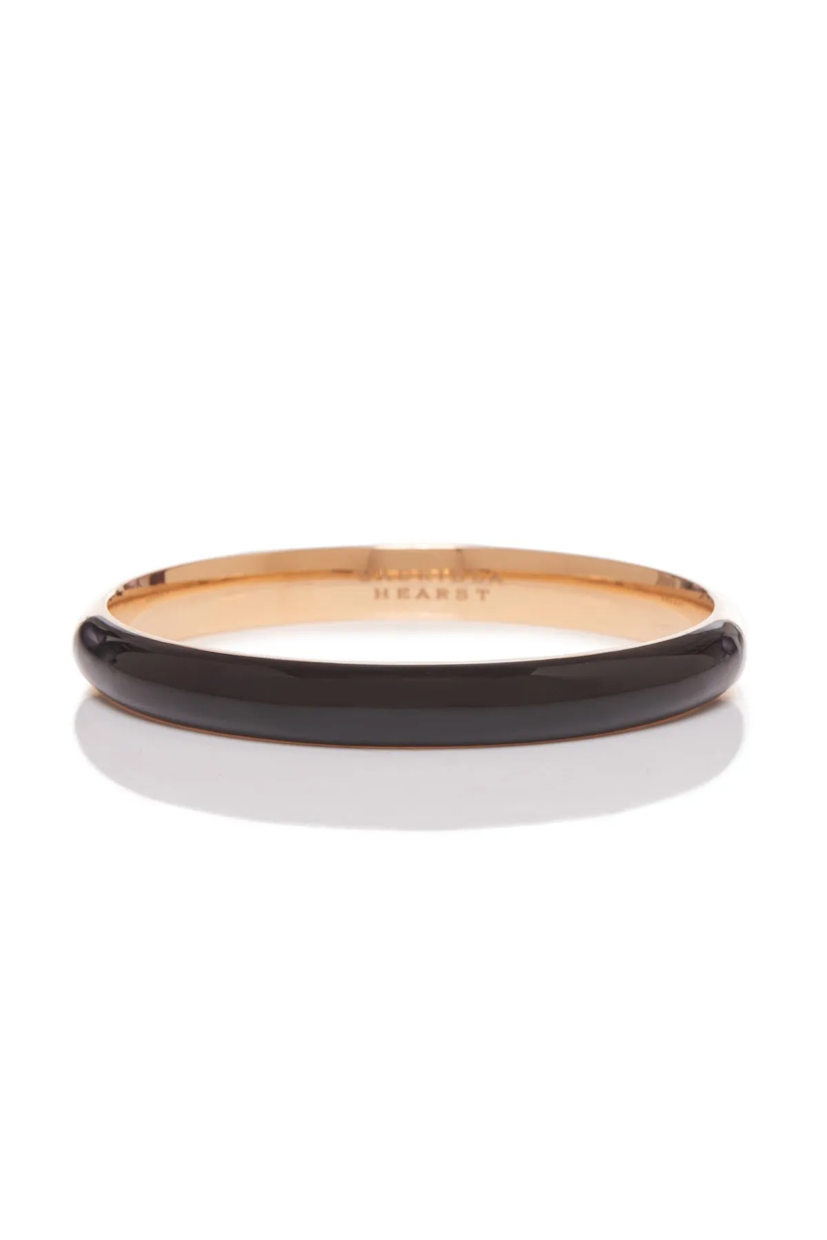 Bangle in 18K Rose Gold & Vitreous Black Enamel sold by Gabriela Hearst