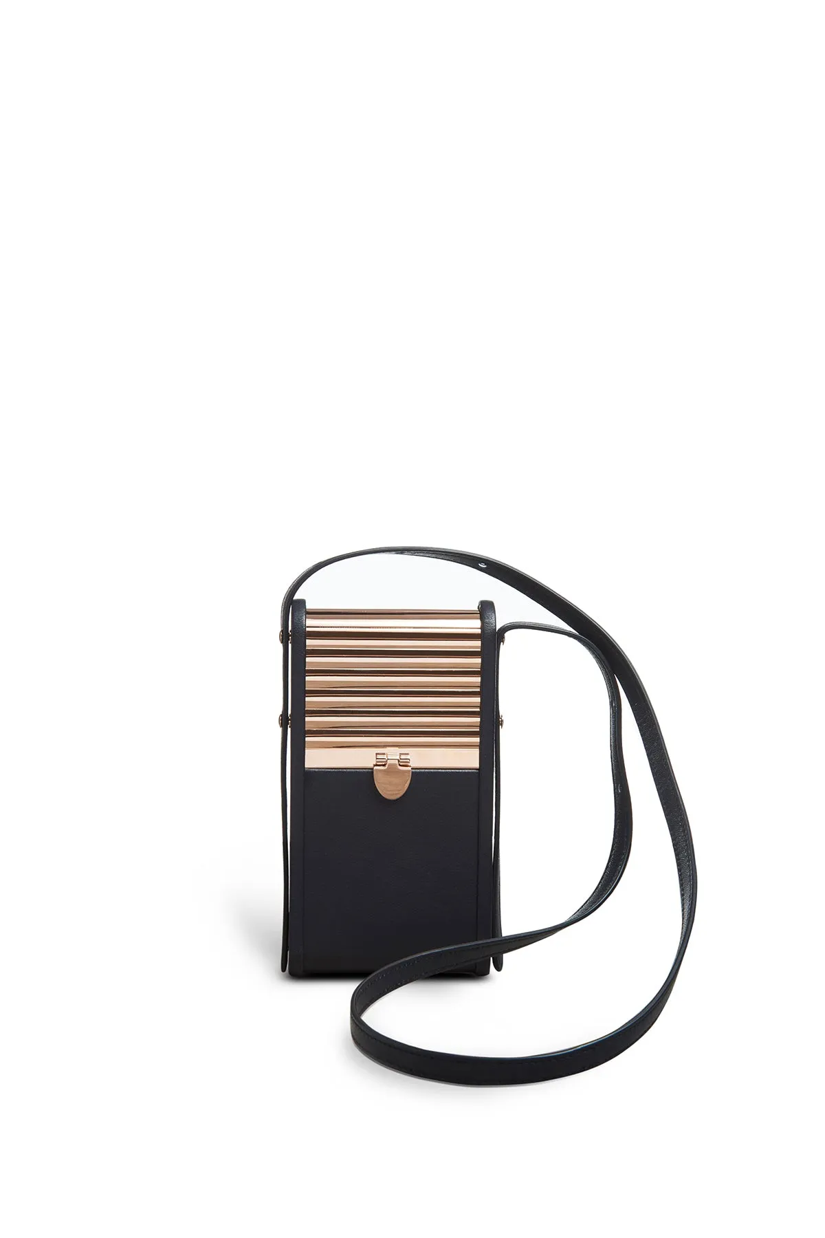 Mabel Crossbody Phone Case in Navy Nappa Leather sold by Gabriela Hearst product image thumbnail 2