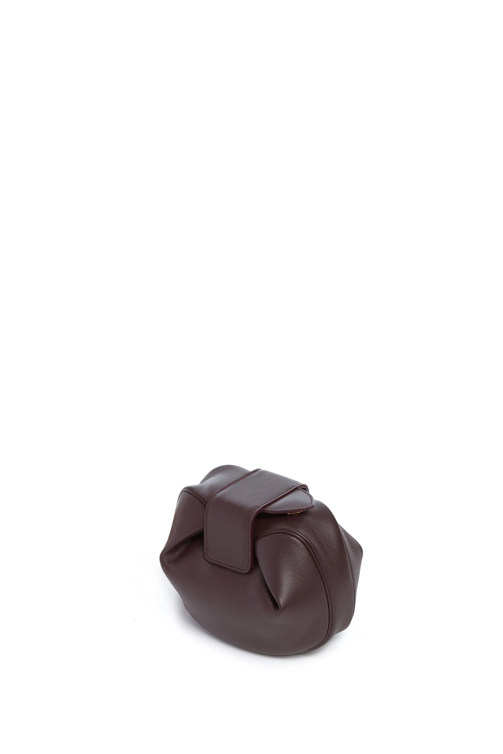 Soft Demi Clutch in Bordeaux Nappa Leather sold by Gabriela Hearst product image thumbnail 3