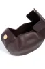 Soft Demi Clutch in Bordeaux Nappa Leather sold by Gabriela Hearst