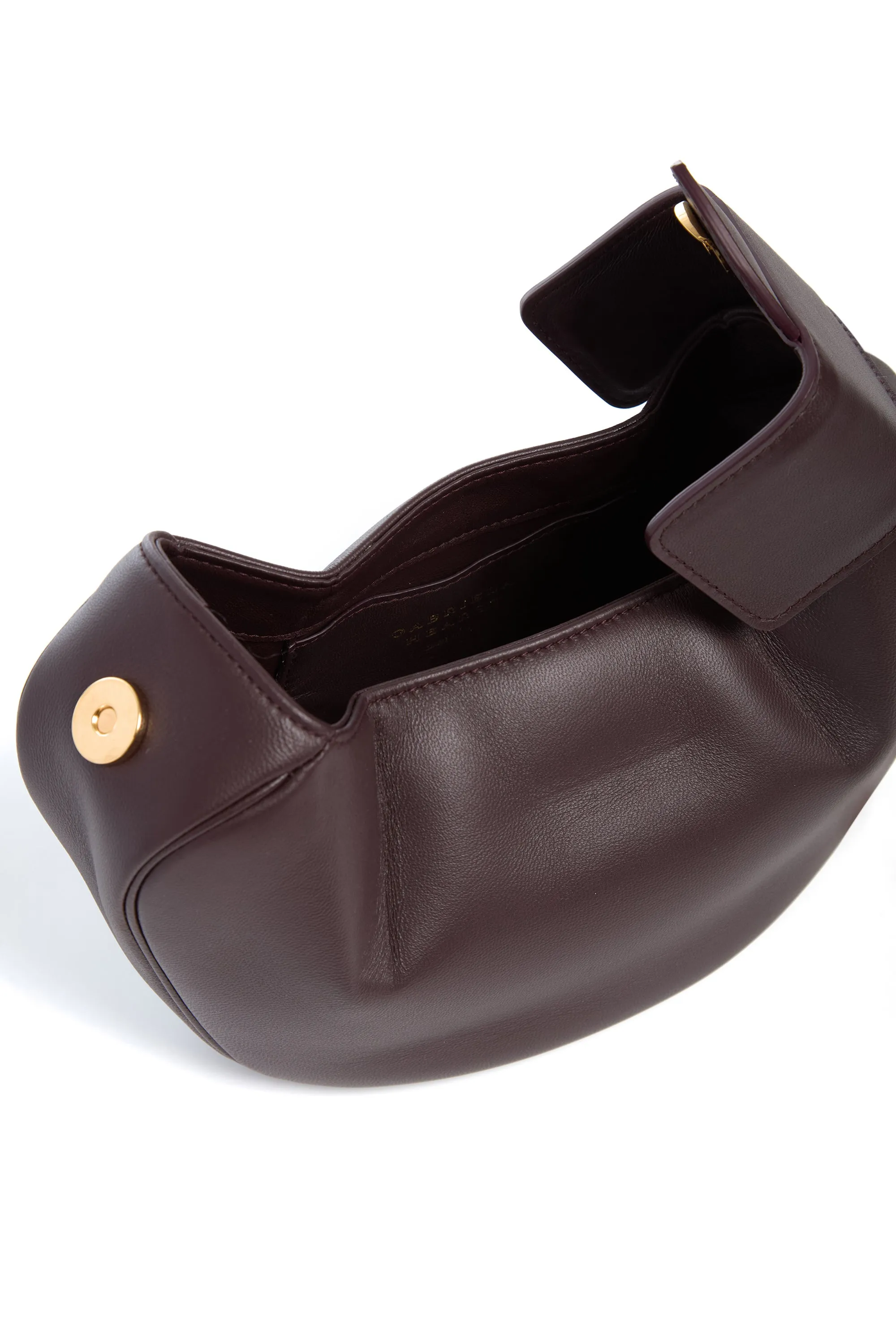 Soft Demi Clutch in Bordeaux Nappa Leather sold by Gabriela Hearst product image thumbnail 4