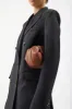 Soft Demi Clutch in Cognac Nappa Leather sold by Gabriela Hearst