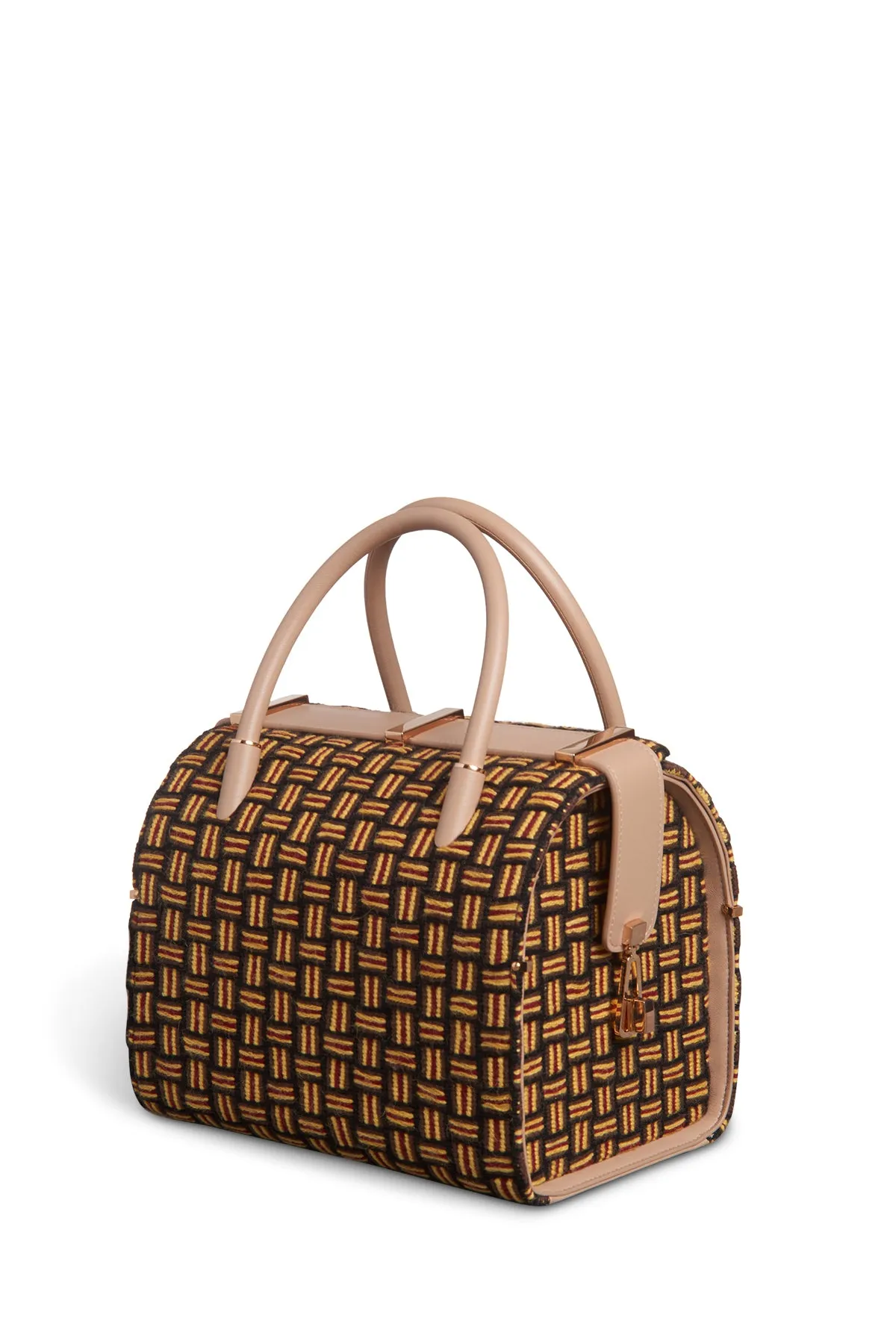 Sabi Bag in Nude Nappa Leather with Macrame sold by Gabriela Hearst