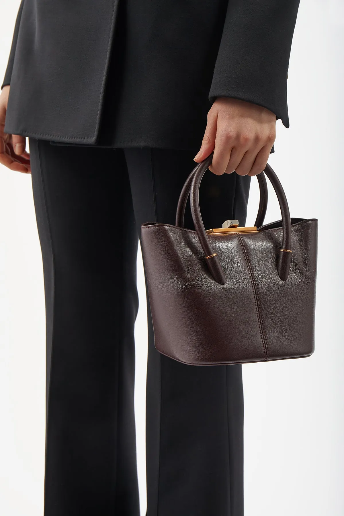 Mini Baez Bag in Bordeaux Nappa Leather sold by Gabriela Hearst product image thumbnail 5