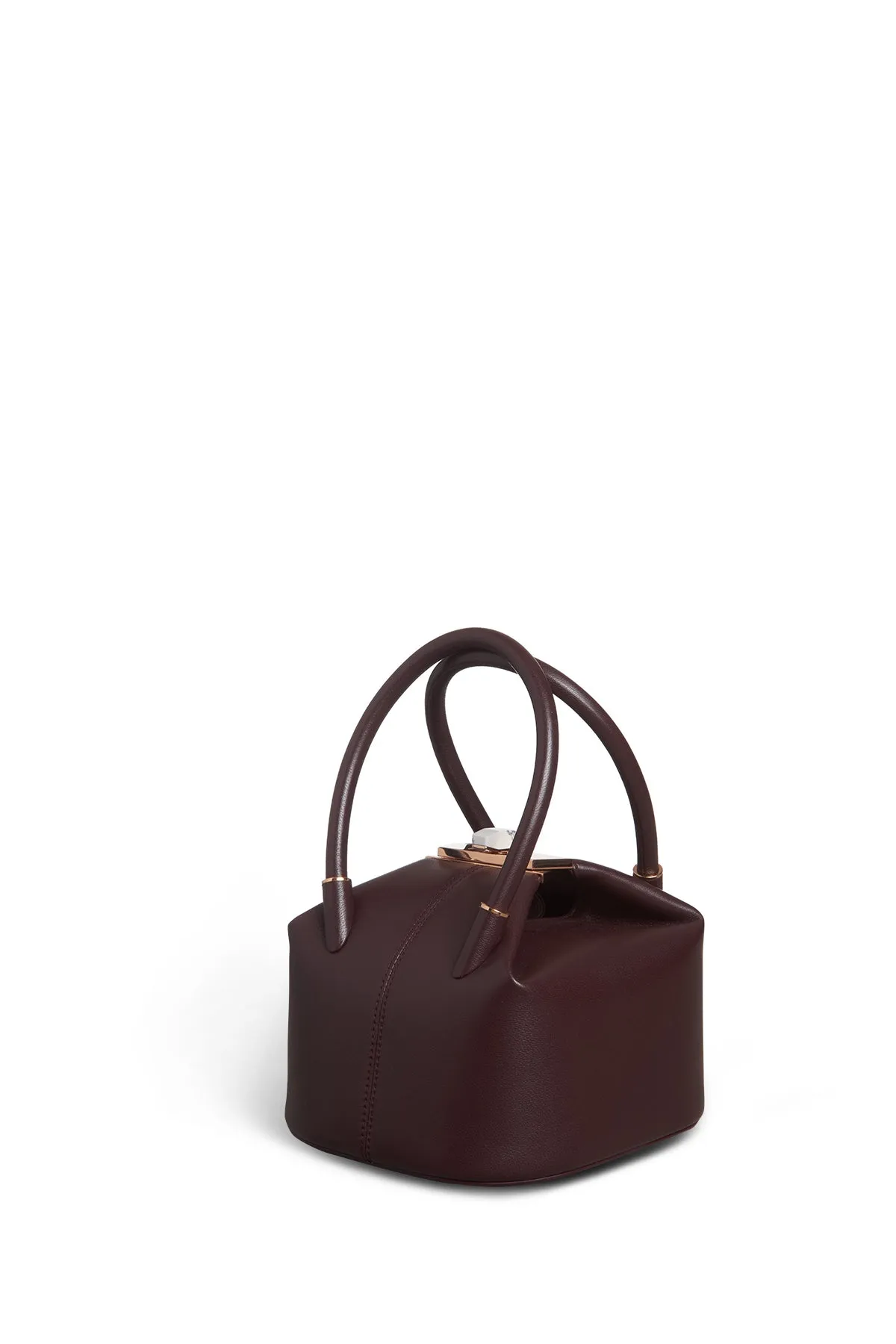 Mini Baez Bag in Bordeaux Nappa Leather sold by Gabriela Hearst