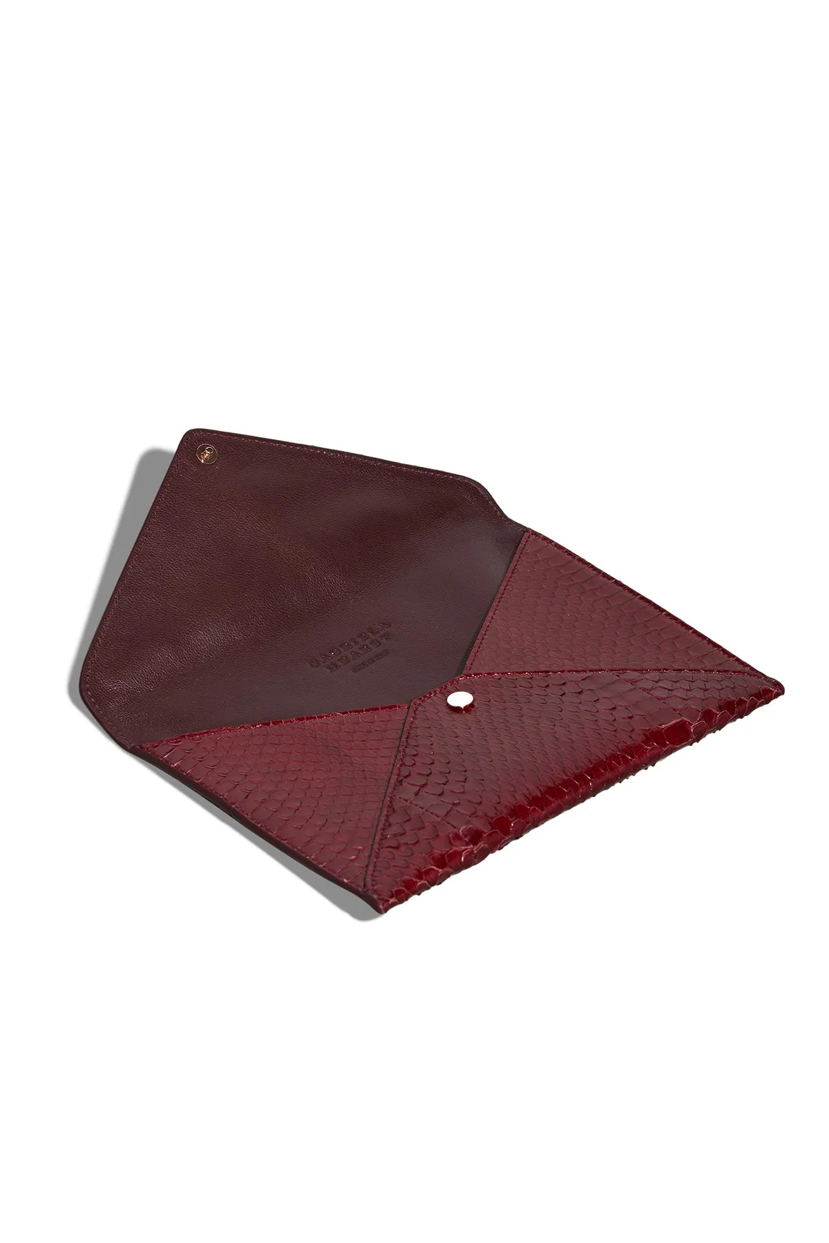Small Envelope in Burgundy Snakeskin sold by Gabriela Hearst product image thumbnail 3