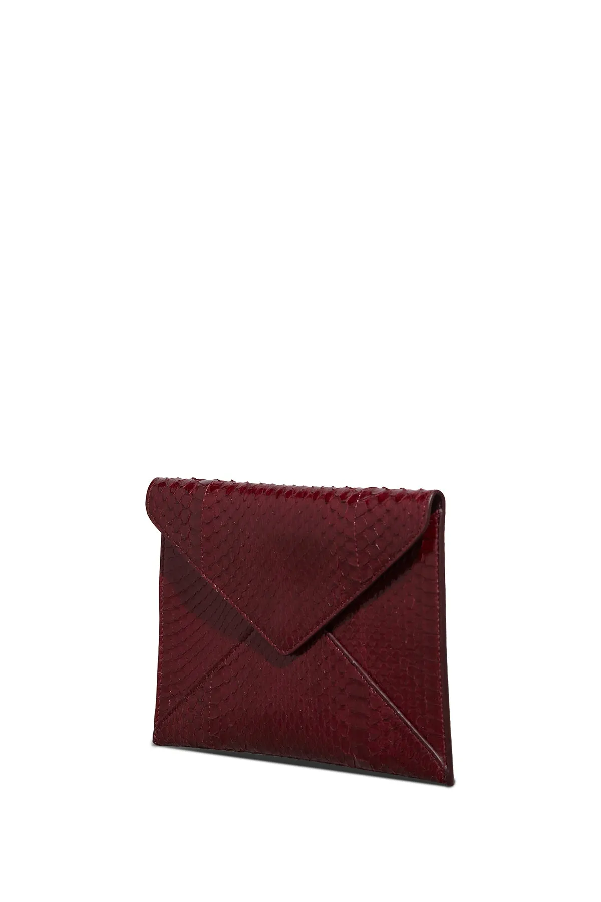Small Envelope in Burgundy Snakeskin sold by Gabriela Hearst