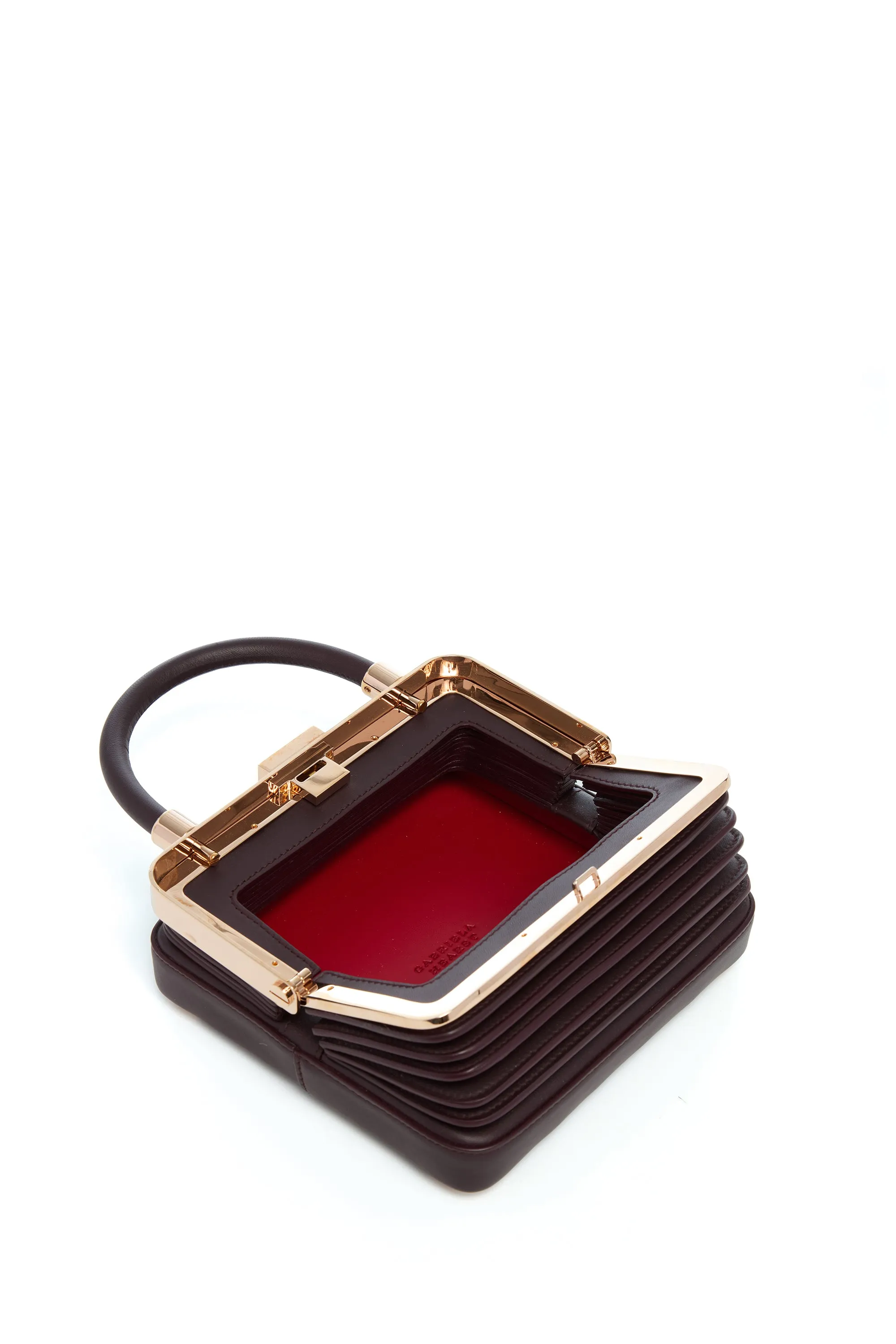 Small Diana Bag in Bordeaux Nappa Leather sold by Gabriela Hearst product image thumbnail 4