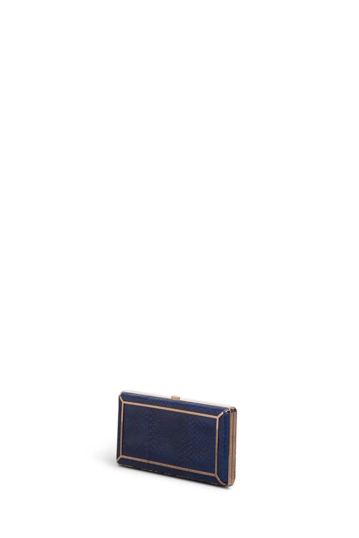 Callas Clutch in Navy Snakeskin sold by Gabriela Hearst