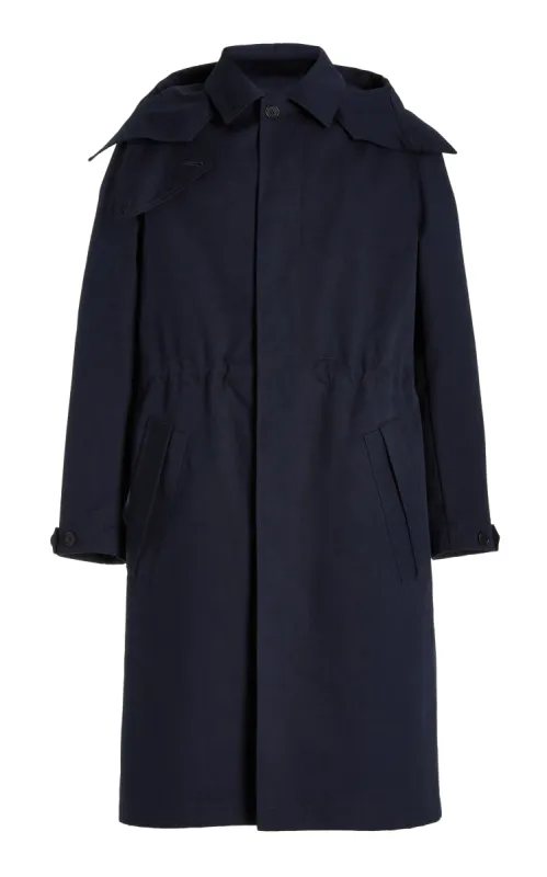 Malraux Parka in Dark Navy Cotton sold by Gabriela Hearst