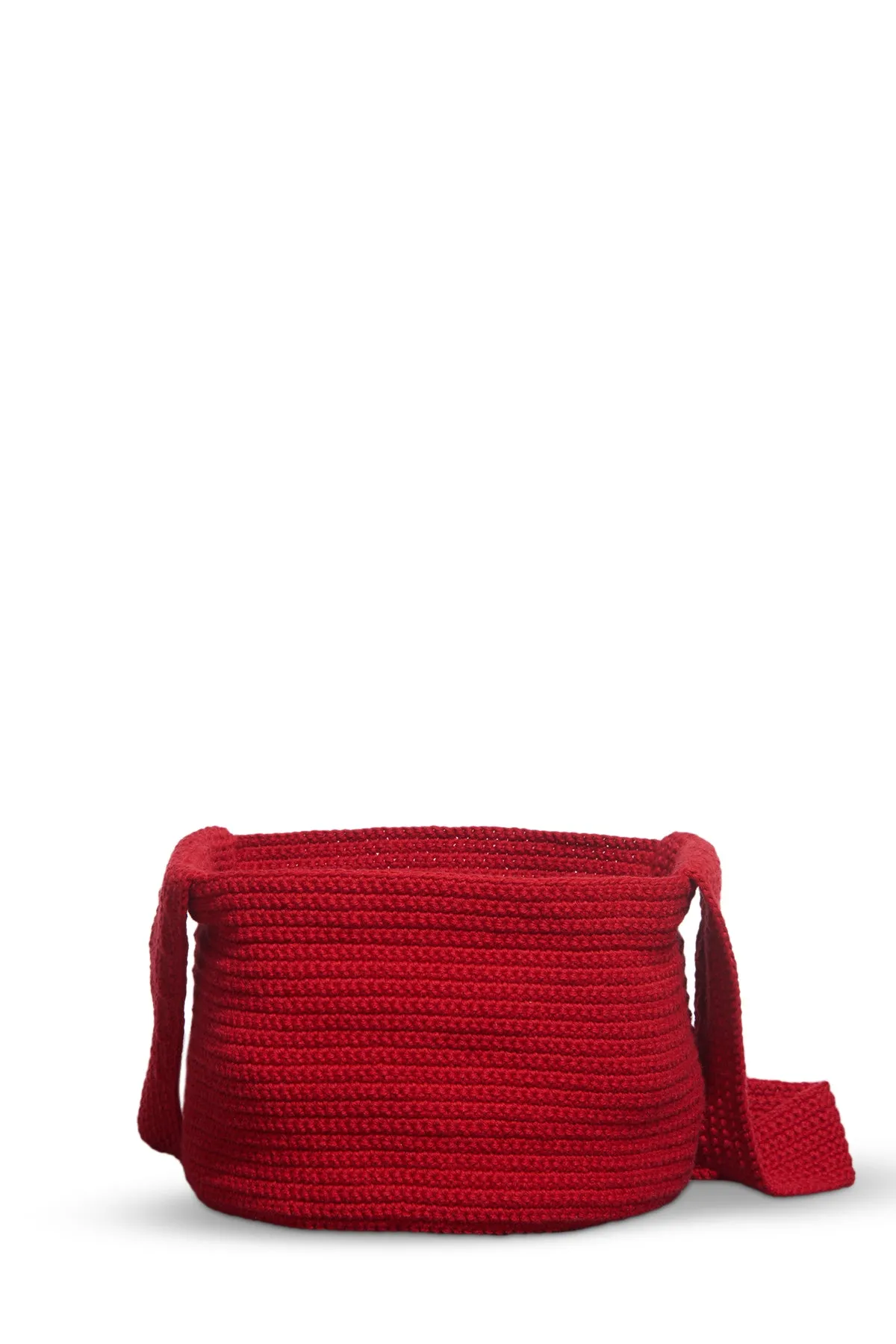 Crossover Knit Bag in Red Cashmere sold by Gabriela Hearst product image thumbnail 4
