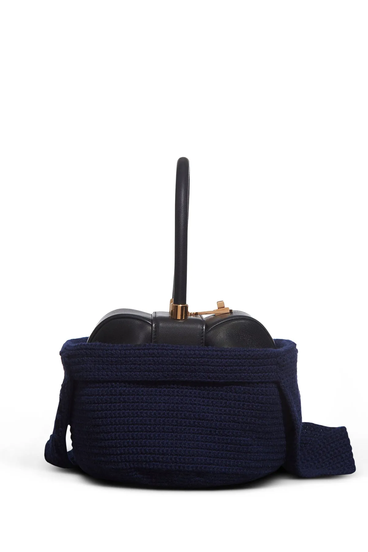 Crossover Knit Bag in Navy Cashmere sold by Gabriela Hearst product image thumbnail 2