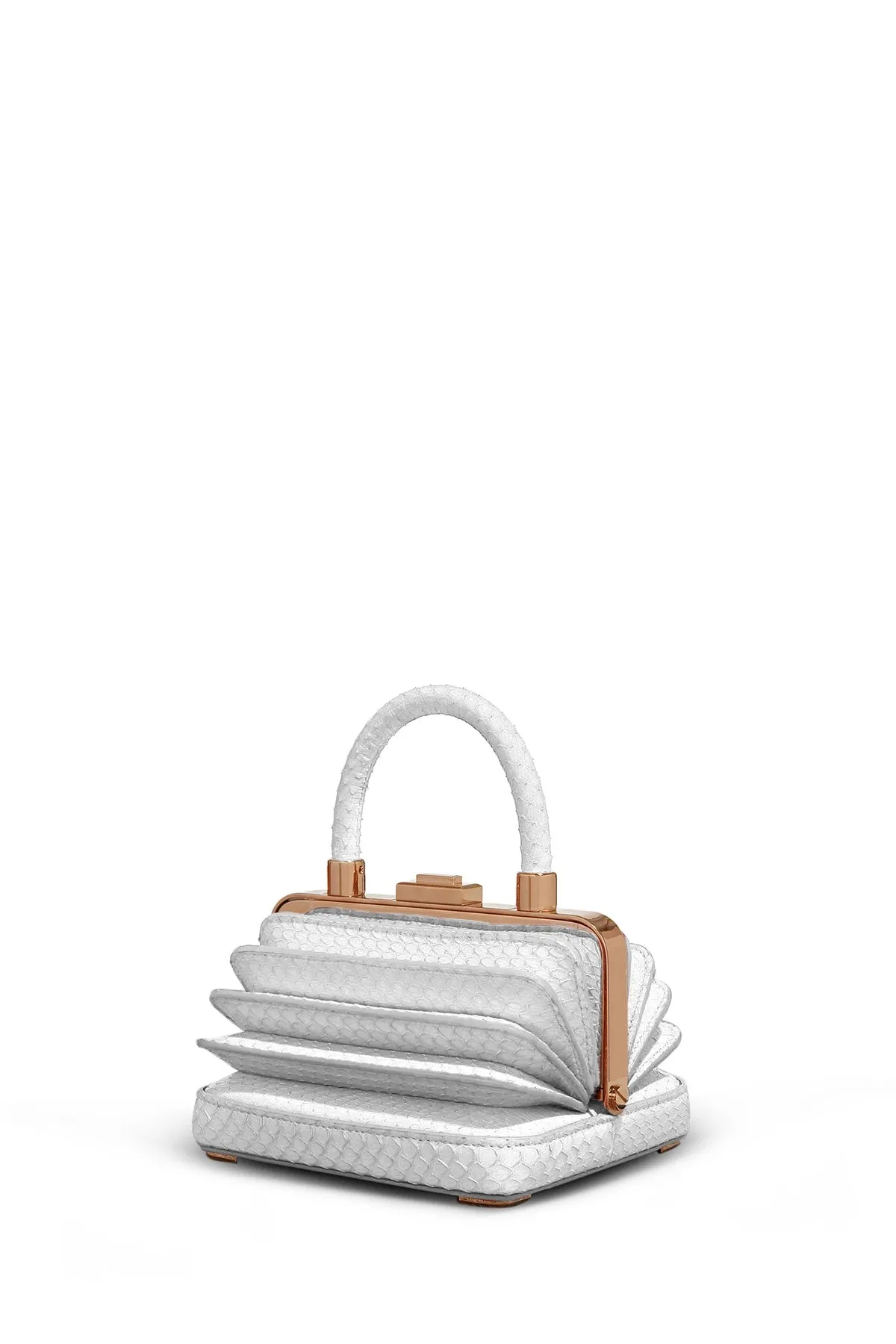 Mini Diana Bag in White Snakeskin sold by Gabriela Hearst