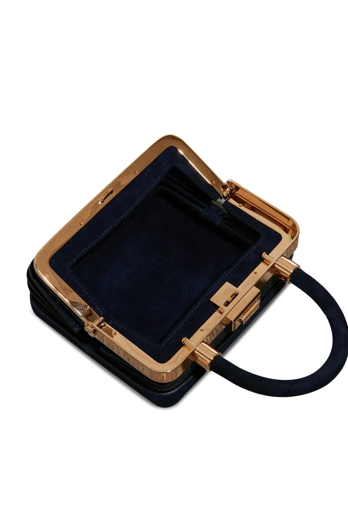 Mini Diana Bag in Navy Suede sold by Gabriela Hearst product image thumbnail 4