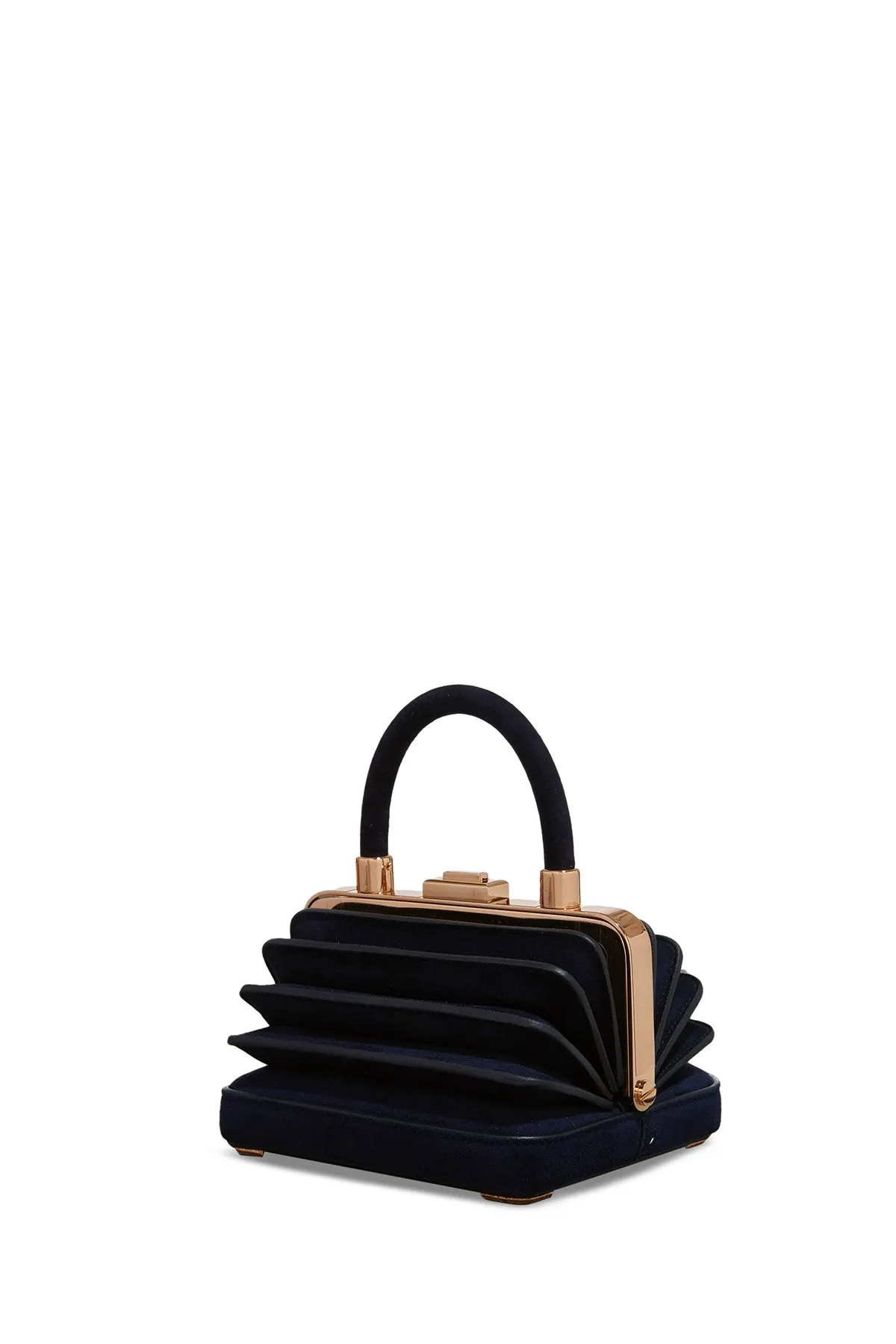 Mini Diana Bag in Navy Suede sold by Gabriela Hearst